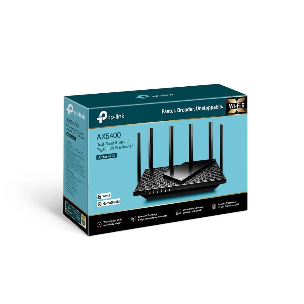 2 TP-Link Archer AX73 AX5400 Dual Band Gigabit Wi-Fi 6 Router, 2 of 3