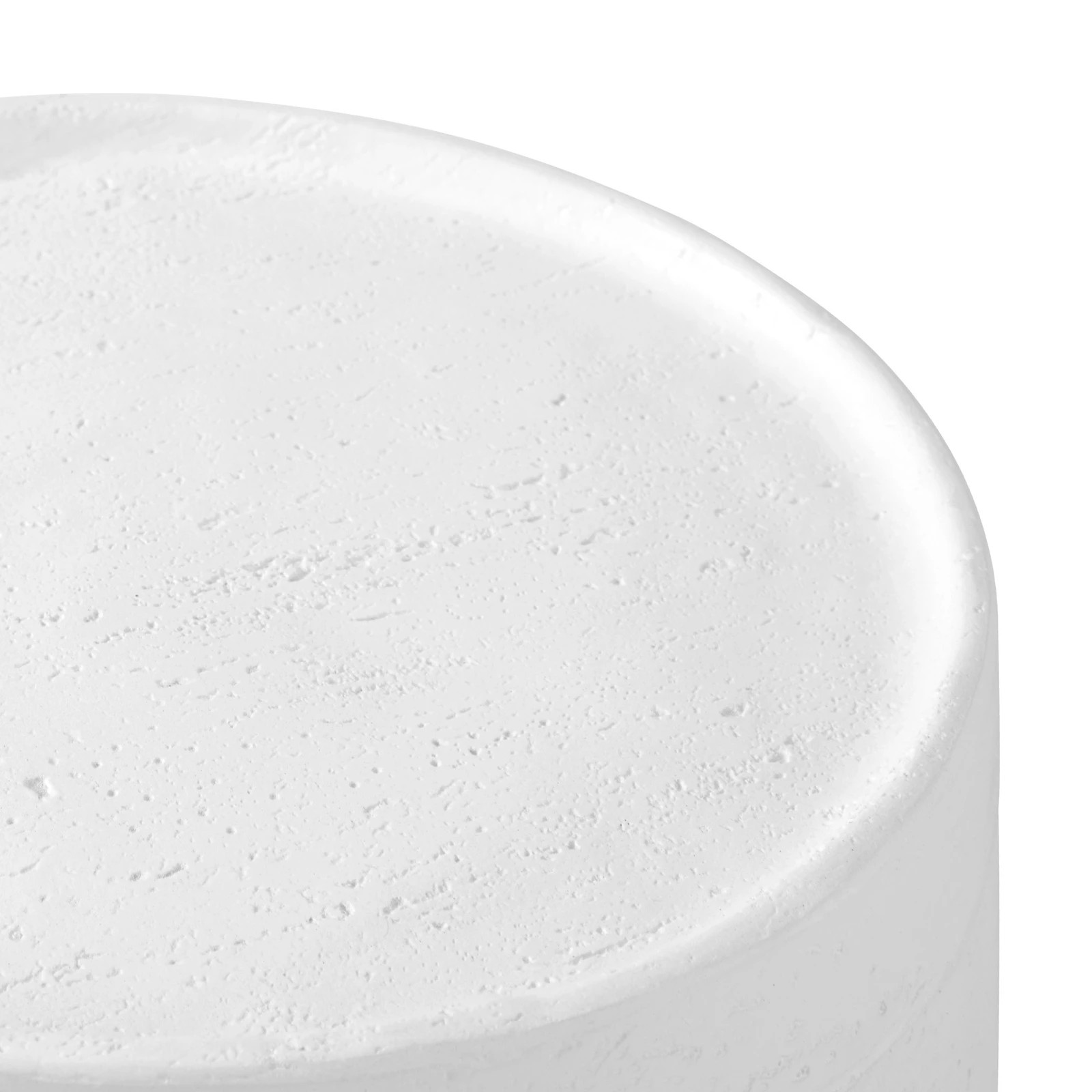 7 Oikiture Side Table Coffee End Stool Bedside Stand Stone  Outdoor
 - White, 7 of 8