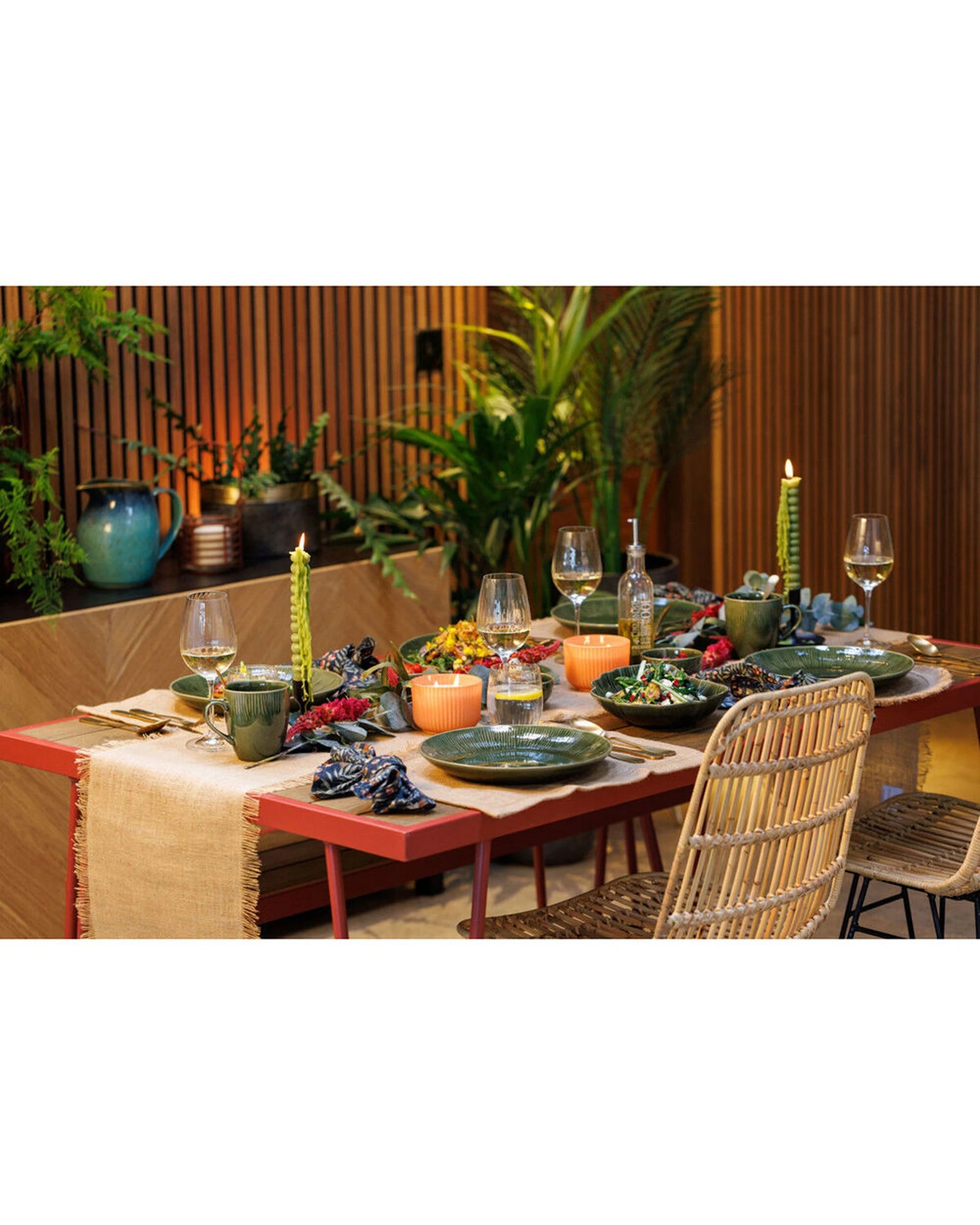 6 Mikasa 4pc Stoneware Dinner Plate Set 27cm - Green, 6 of 7