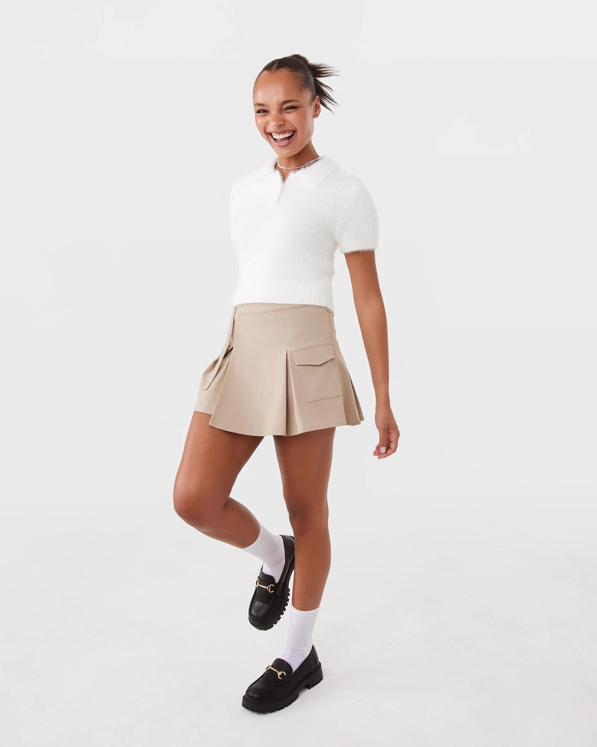 3 Eyelash Polo Top Snw White, 3 of 9