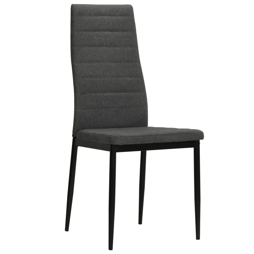 2 Vidaxl Dining Chair Chairs - Grey, 2 of 8