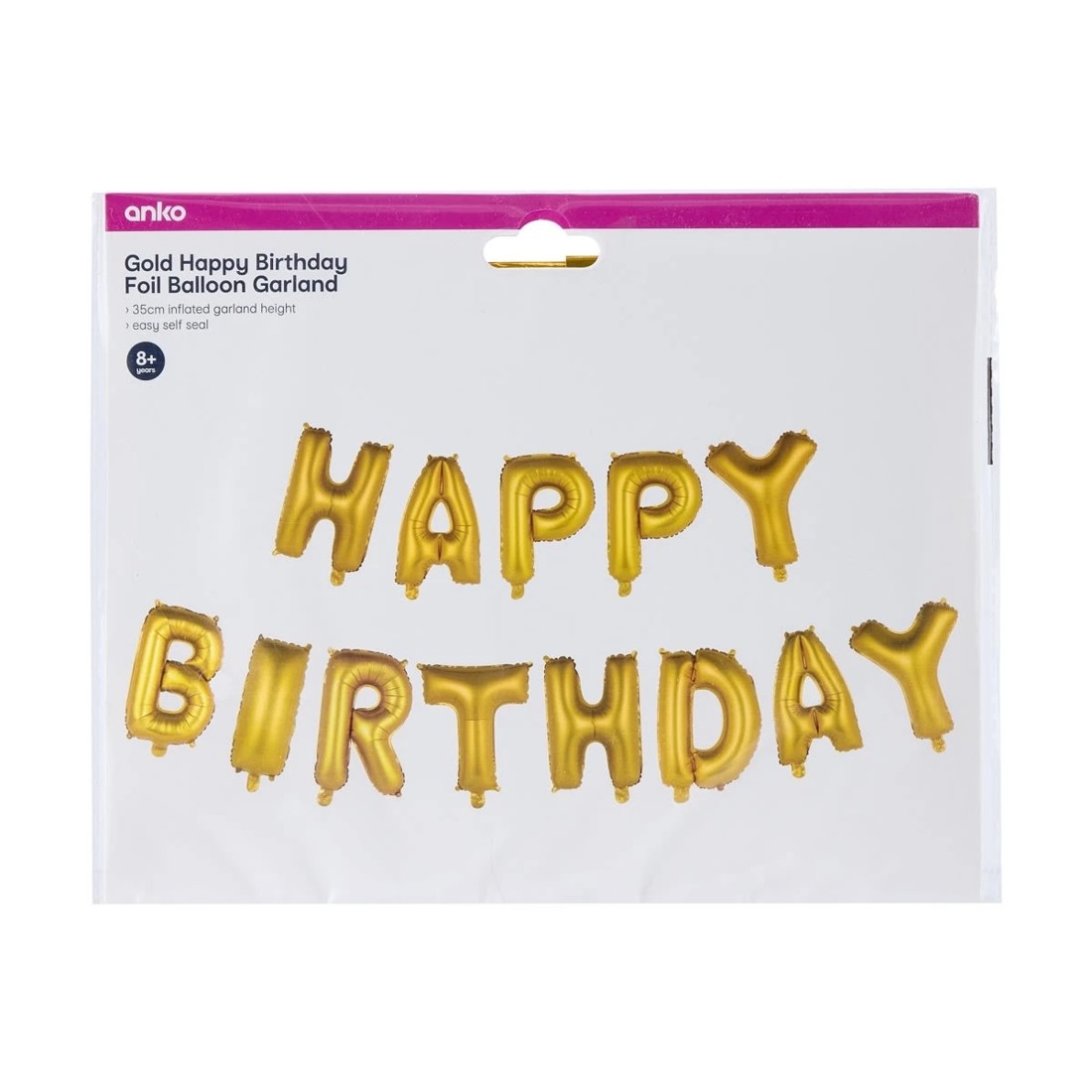 4 Air Filled Foil Balloon Garland, 4 of 4