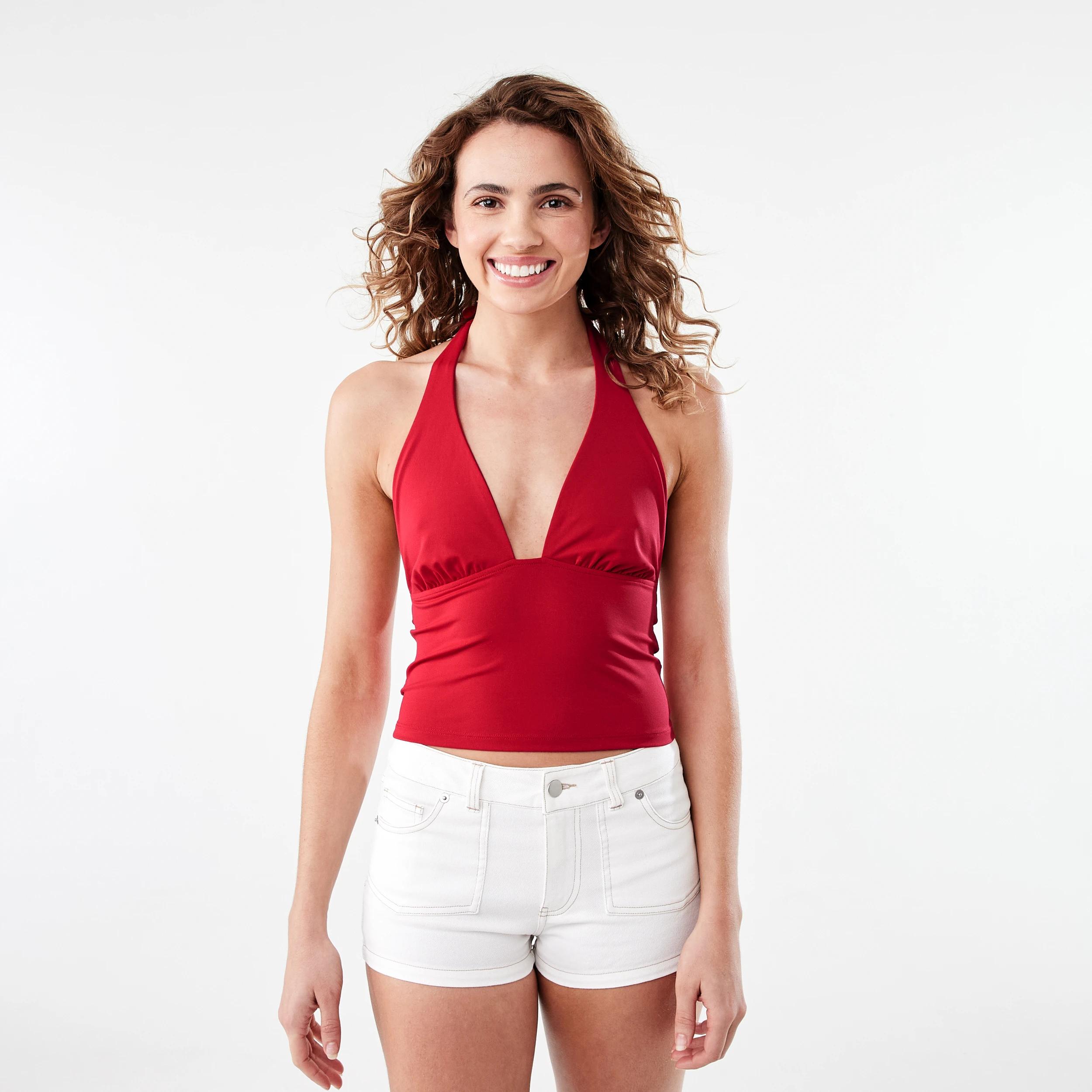 8 Halter Neck Jersey Top Strawberry, 8 of 8
