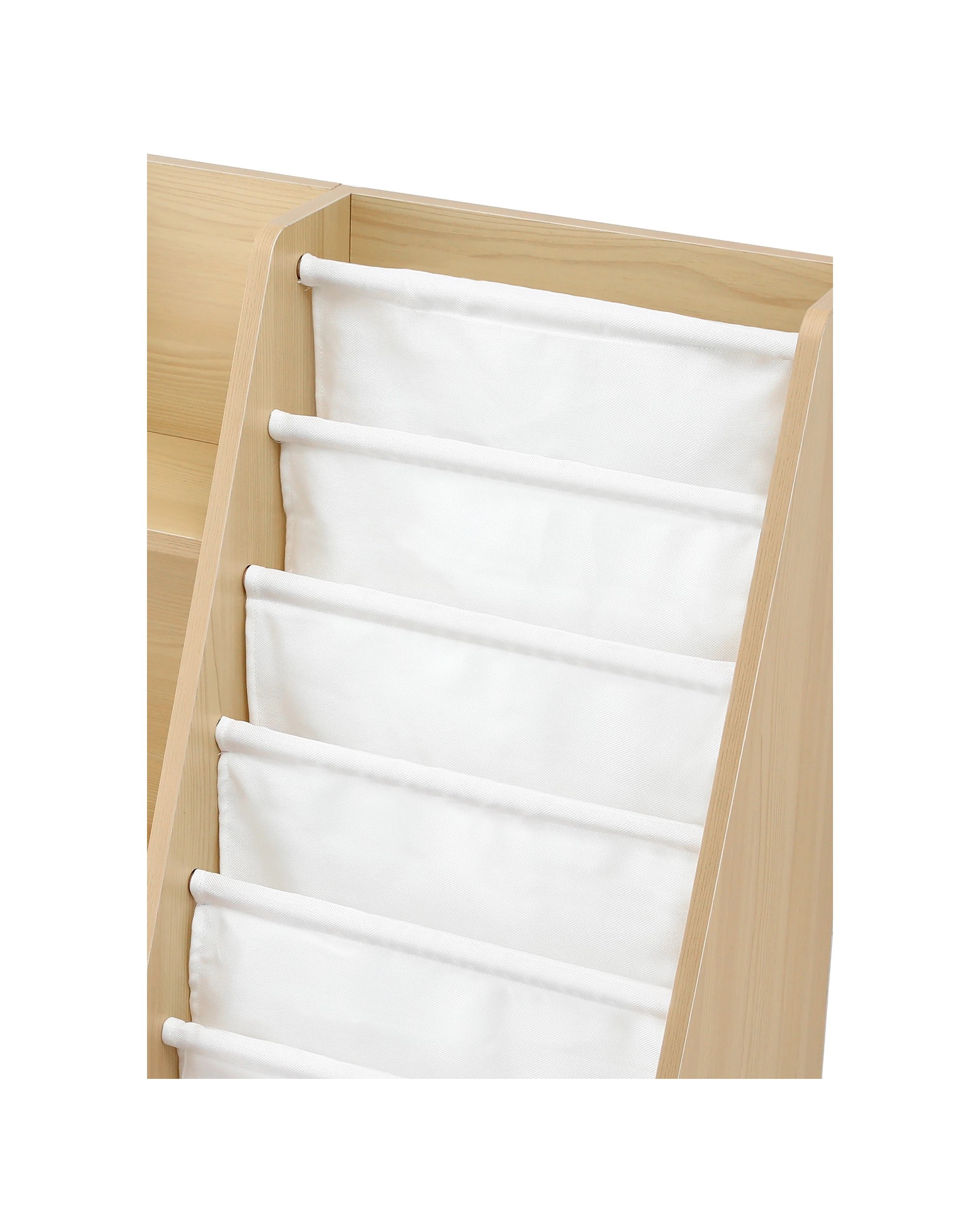 5 Keezi Kids Bookshelf  Bookcase Children Storage Rack Display Shelves Holder - Natural, 5 of 8