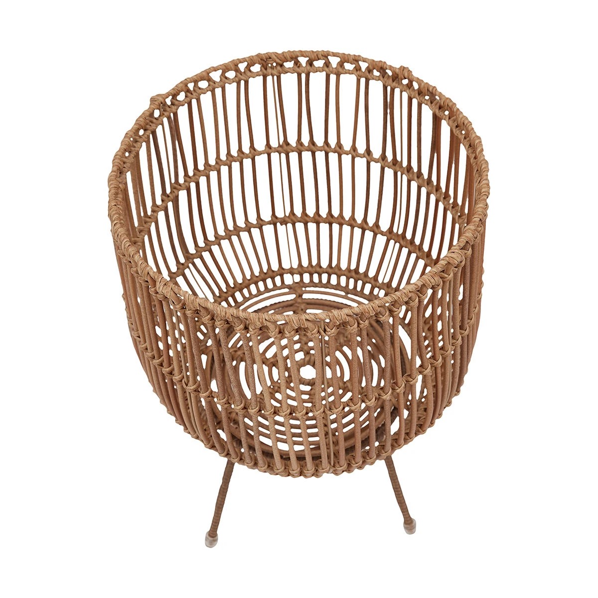 5 Rattan Look Pot Holder with Stand, 5 of 8