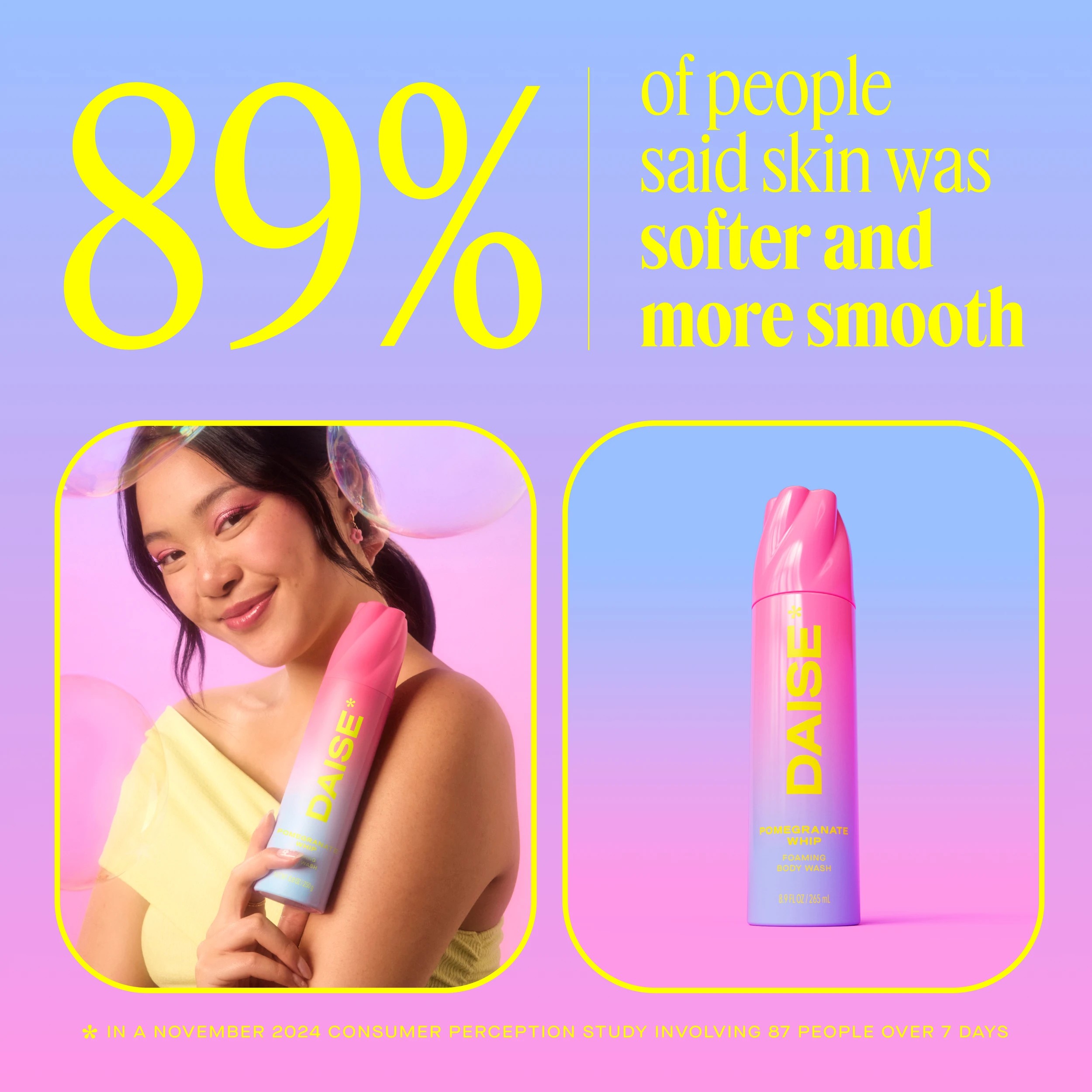 9 DAISE Foaming Body Wash 250g - Pomegranate Whip, 9 of 9