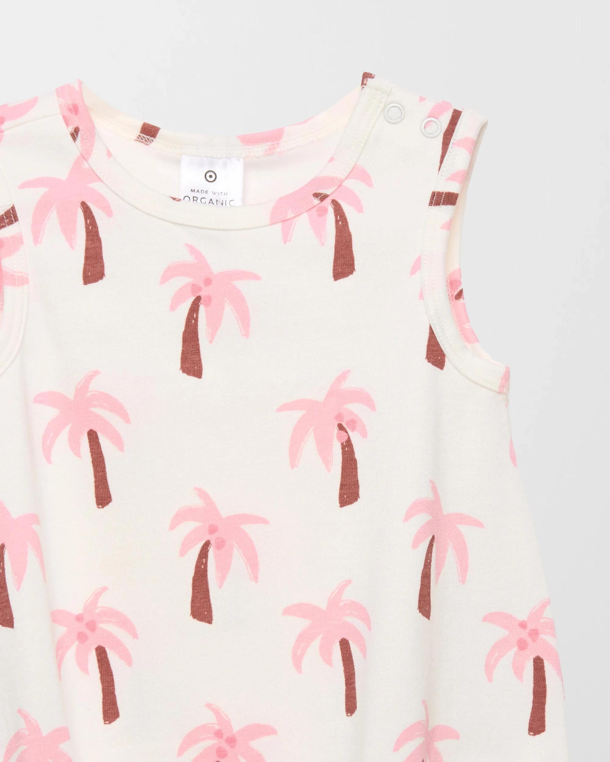 2 Target Organic Cotton Baby Bodysuit PALMS GARDENIA, 2 of 2