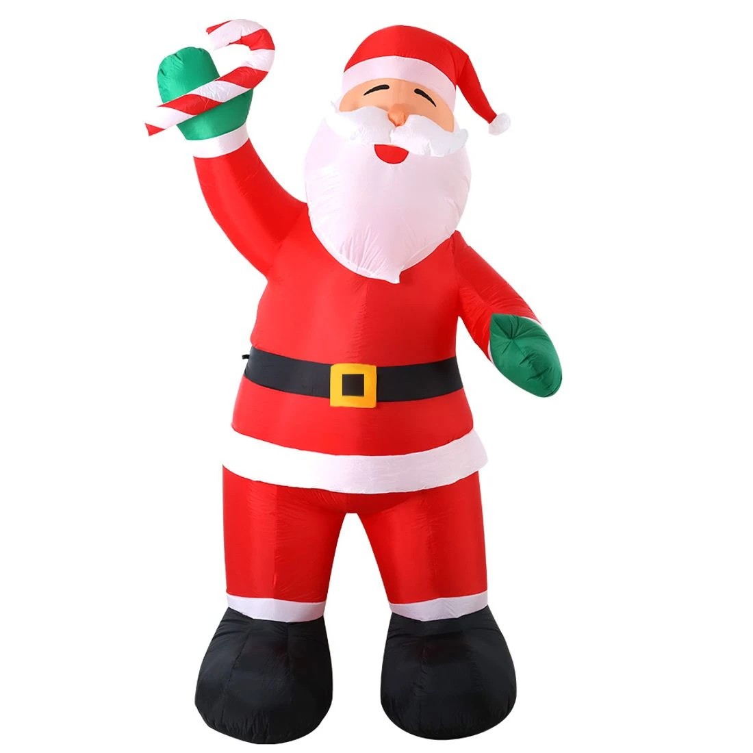 4 Jingle Jollys Christmas Inflatable Santa 3M Illuminated Decorations - Multi, 4 of 7