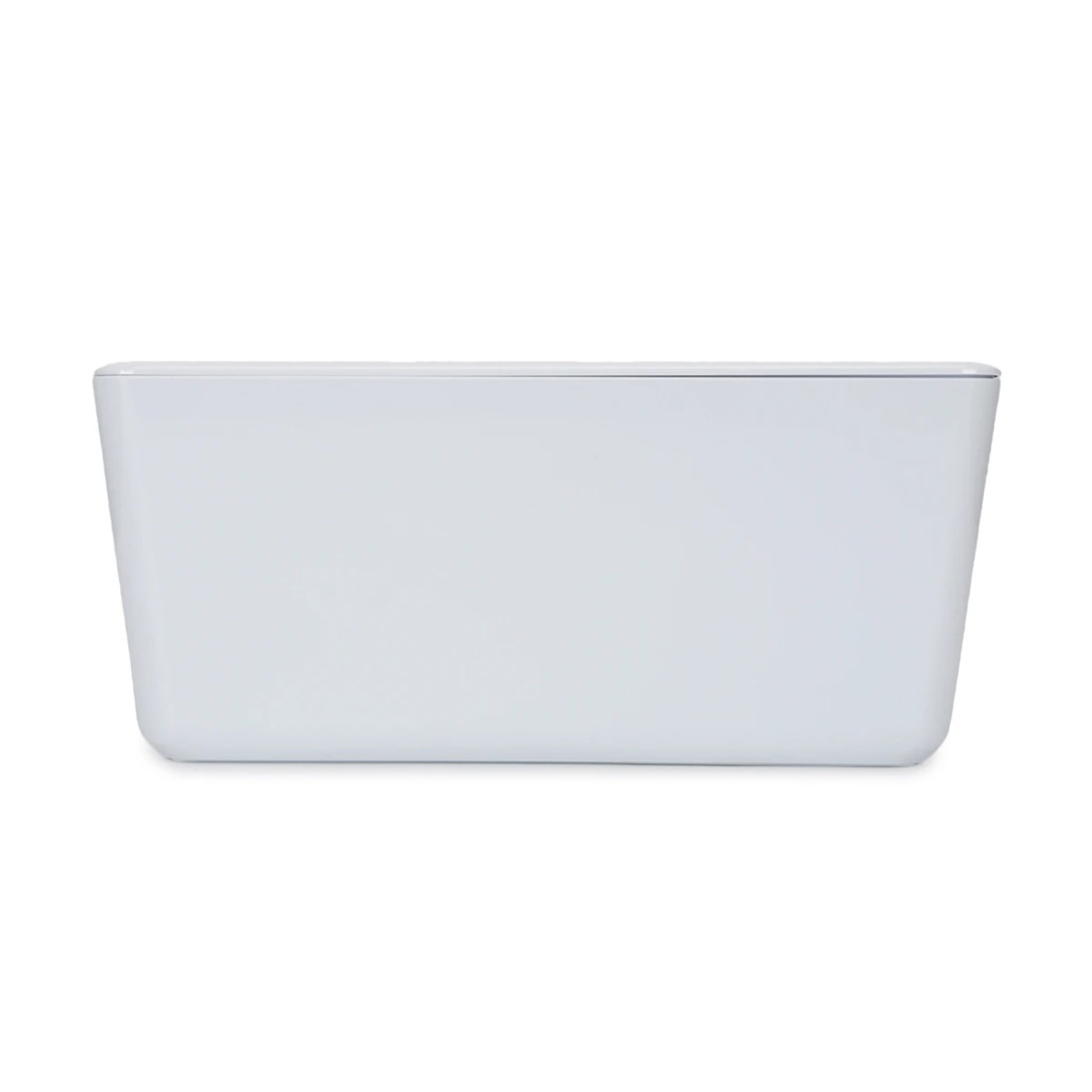 3 4L Smooth and Shiny Plastic Tub - White, 3 of 8