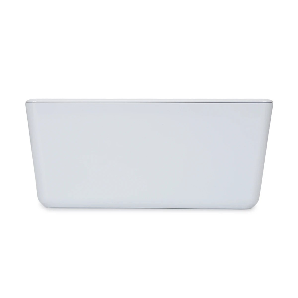 3 4L Smooth and Shiny Plastic Tub - White, 3 of 8