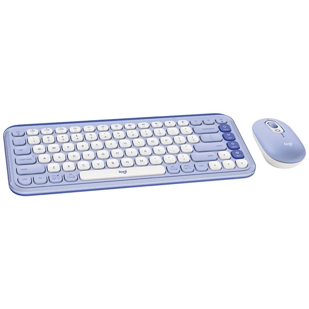 3 Logitech POP Icon Keyboard/Mouse Combo Lilac, 3 of 10
