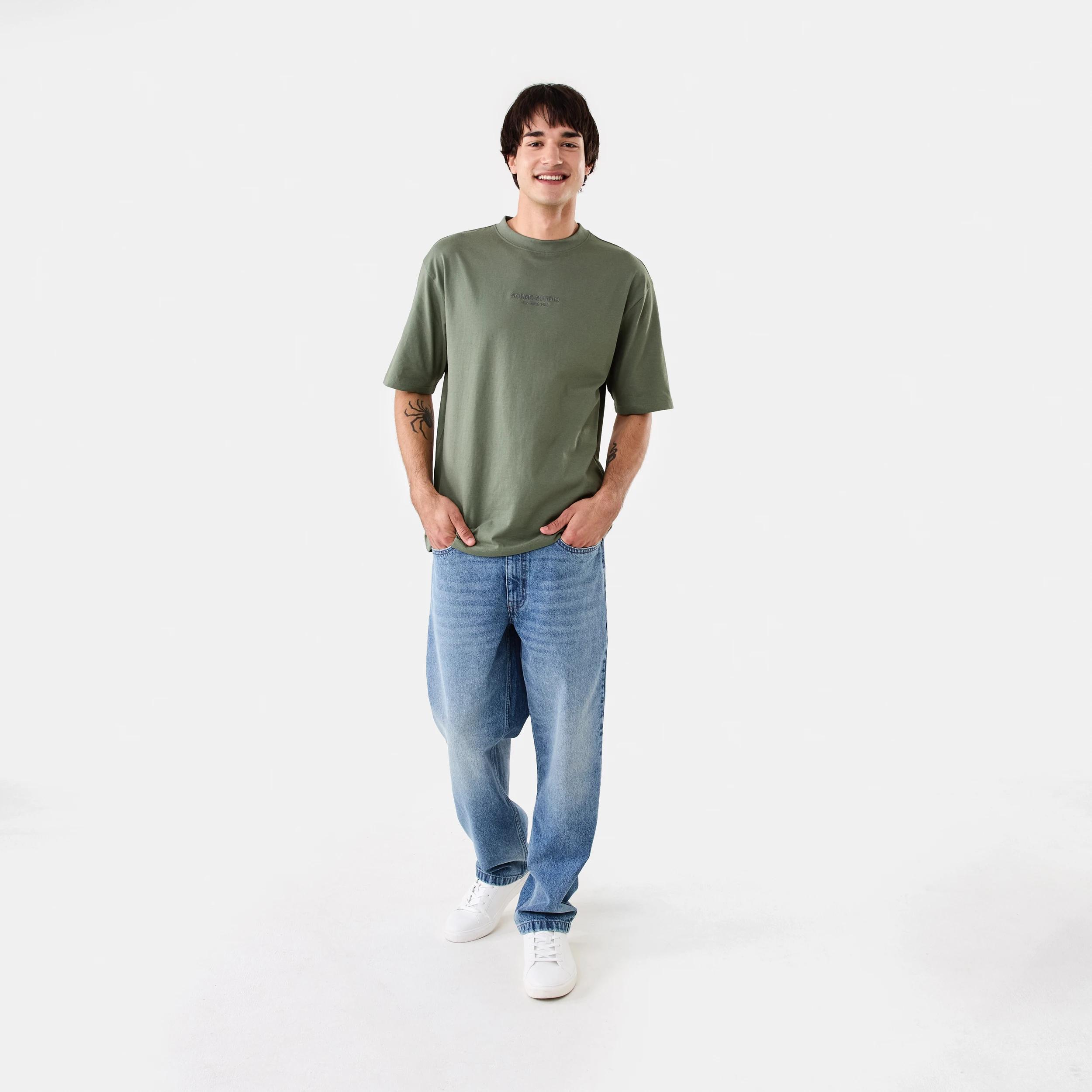 2 Oversized Print T-shirt Grn Agave, 2 of 10