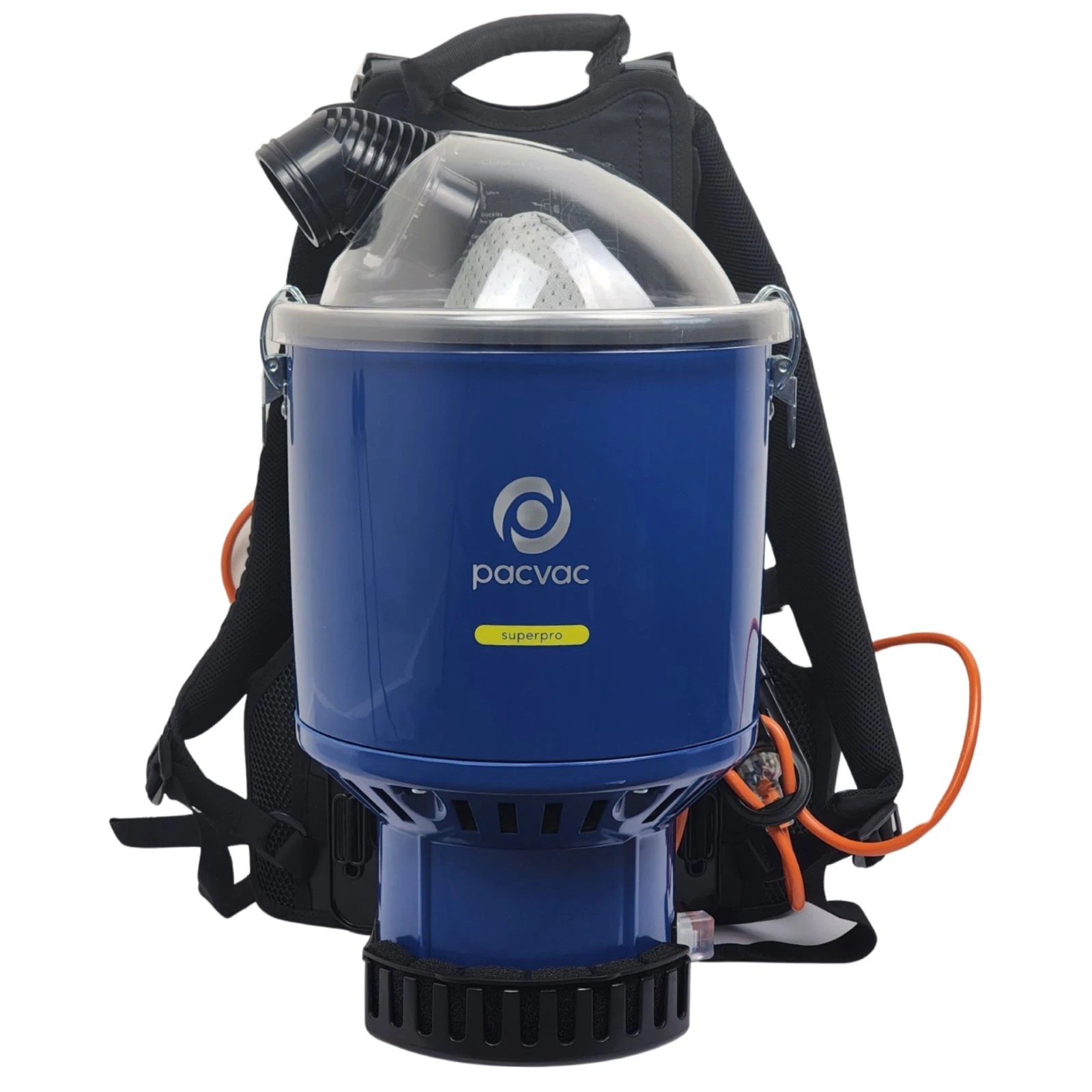 1 Pacvac Superpro Backpack Vacuum Cleaner With Ecoharness - Blue, 1 of 3