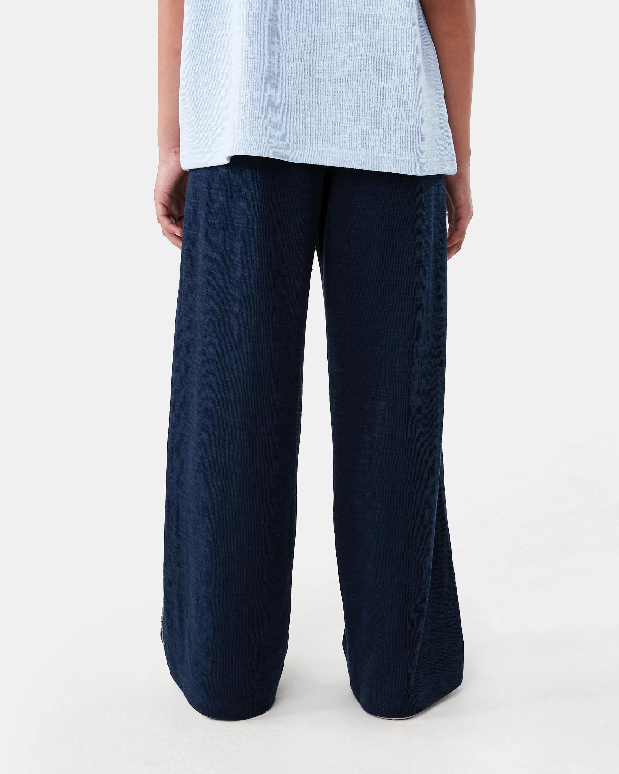 2 Textured Knit Pants Dress Navy, 2 of 7