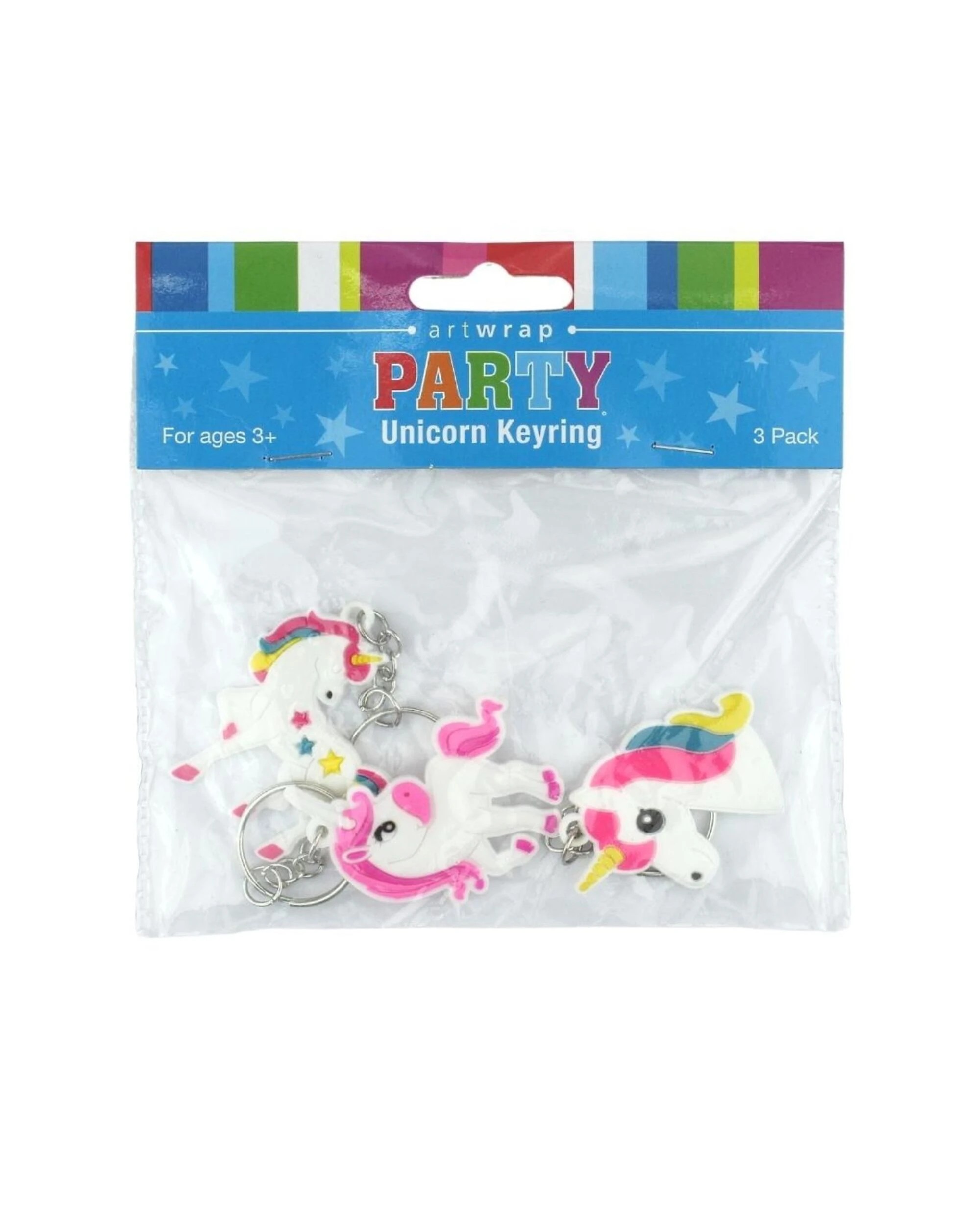 2 Artwrap Unicorn Keyrings Pack of 3 - Multi, 2 of 2