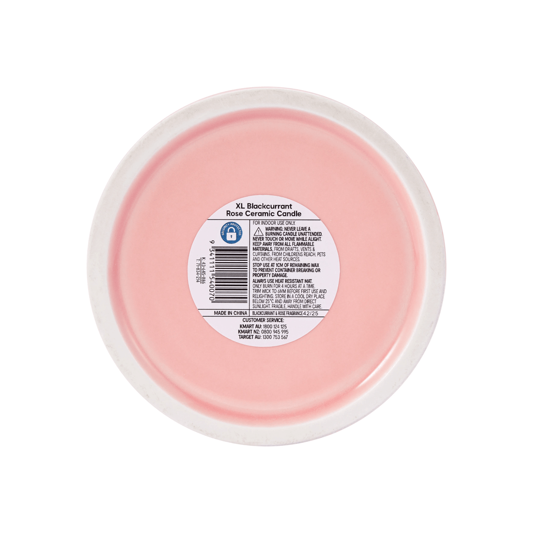 6 XL Blackcurrant Rose Pure Soy Wax Ceramic Candle, 6 of 6