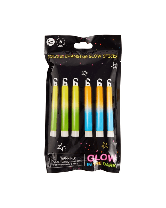 6 Piece Colour Changing Glow Sticks