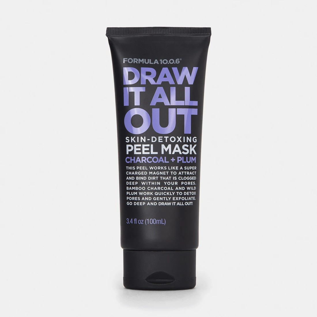 1 Formula 10.0.6 Draw It All Out Skin-Detoxing Peel Mask 100ml - Charcoal & Plum, 1 of 5