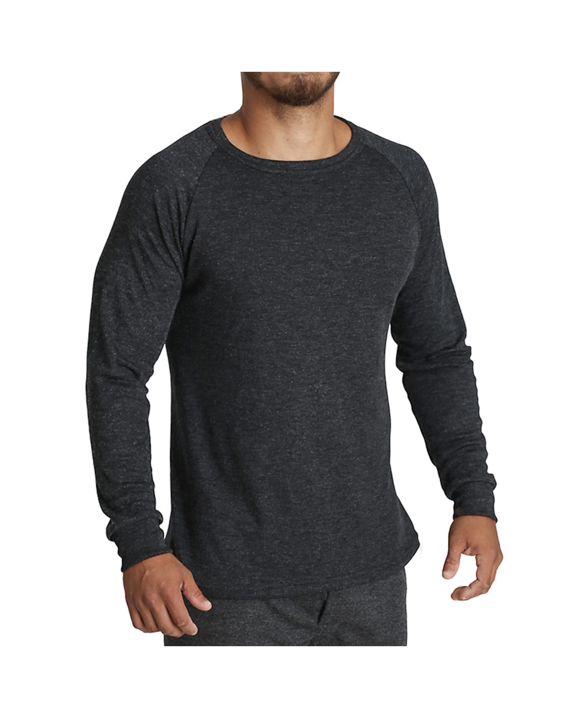 1 BR Home Mens Merino Wool Blend Thermal Top in Black M , 1 of 2