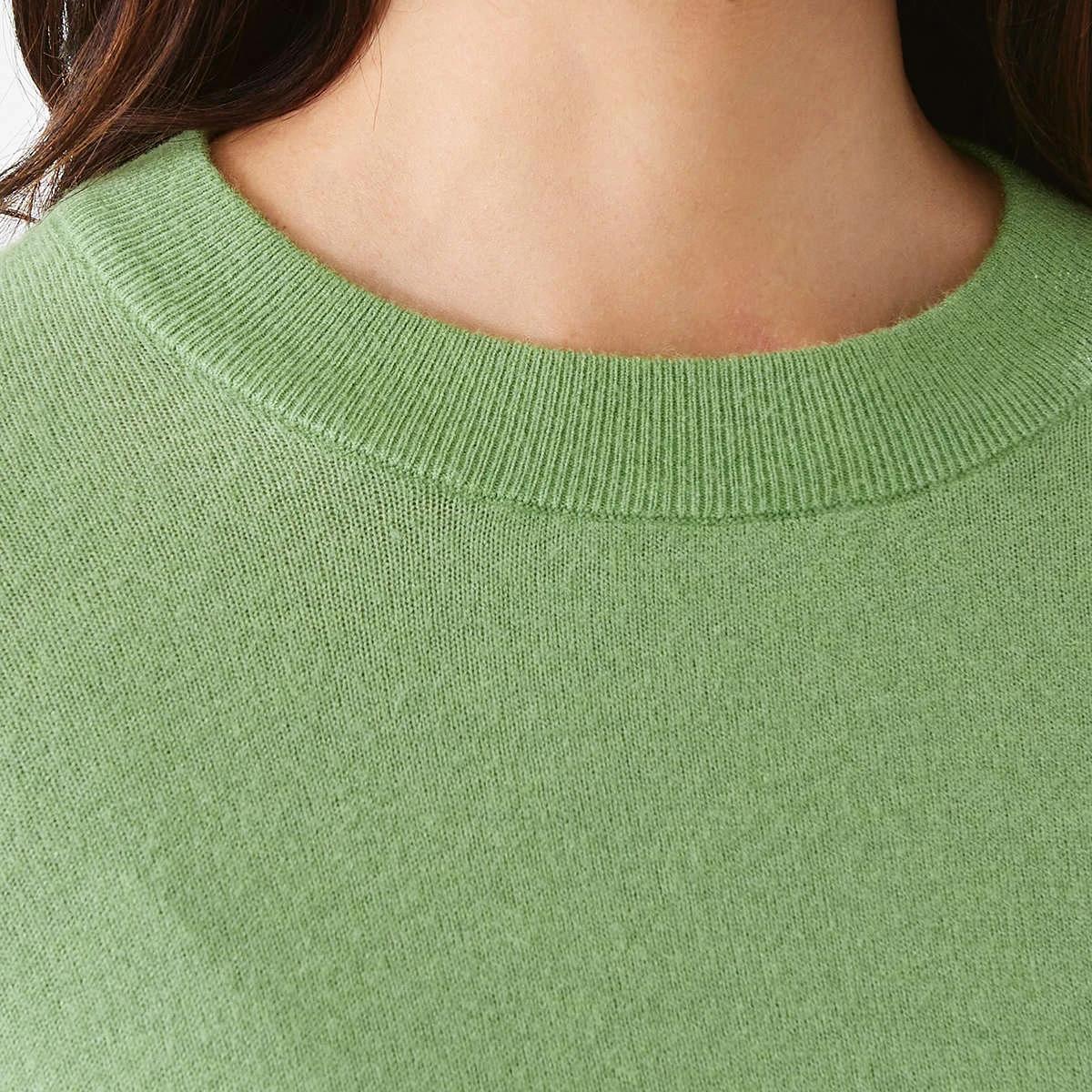 5 Crew Neck Jumper Jade Green, 5 of 5