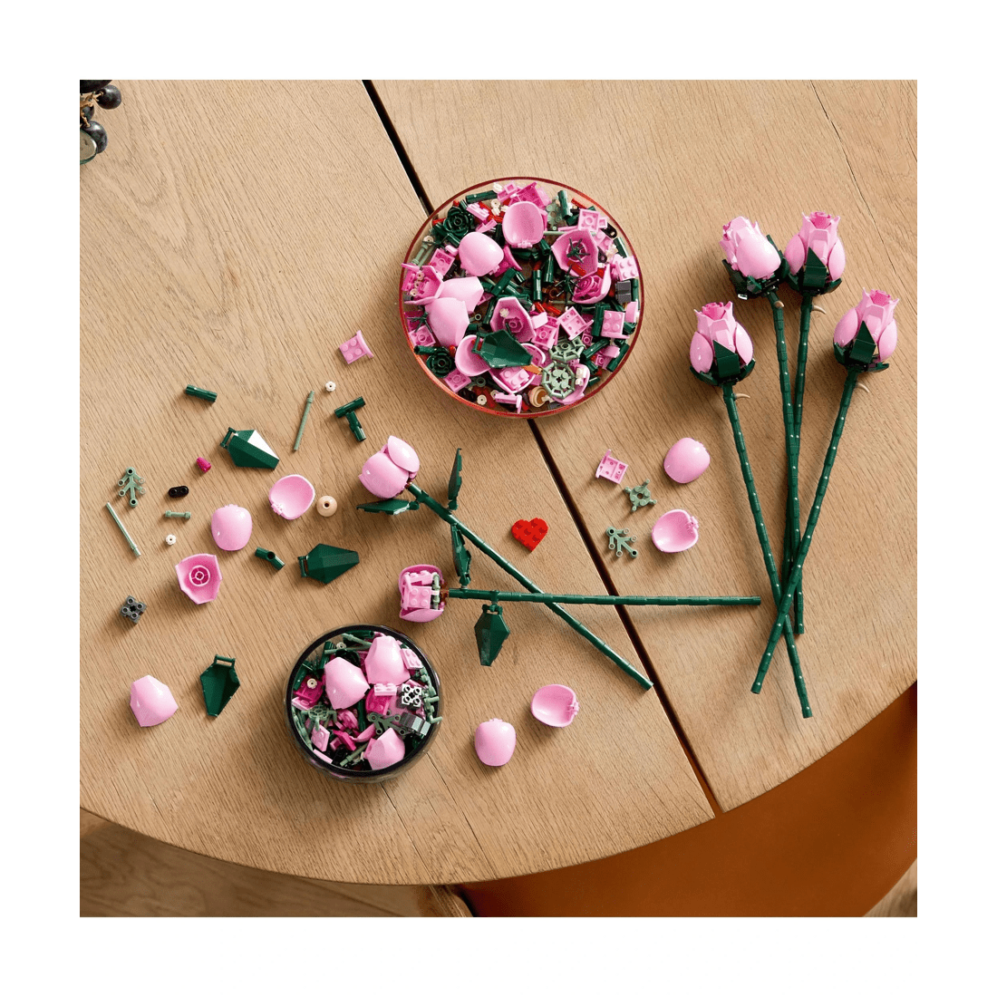 8 LEGO Botanicals Bouquet of Pink Roses 10374, 8 of 9