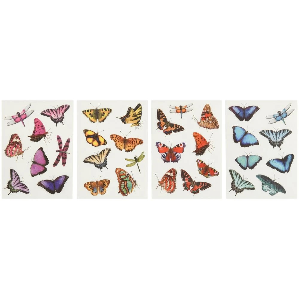 2 Born Washi Butterfly Sticker Sheets 4 Pack, 2 of 2