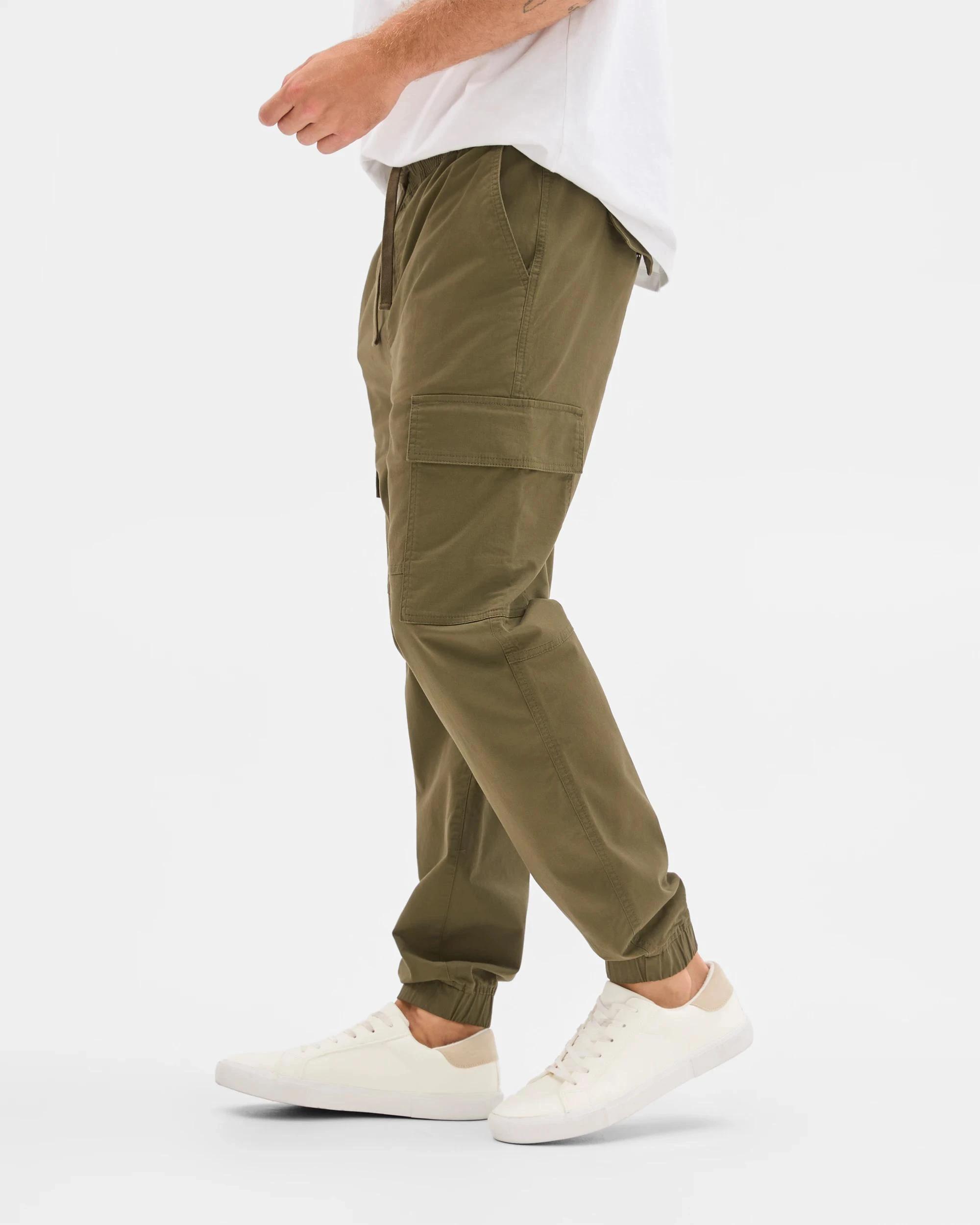 4 Target Man Australian Cotton Cargo Jogger Pants GRAPE LEAF, 4 of 5