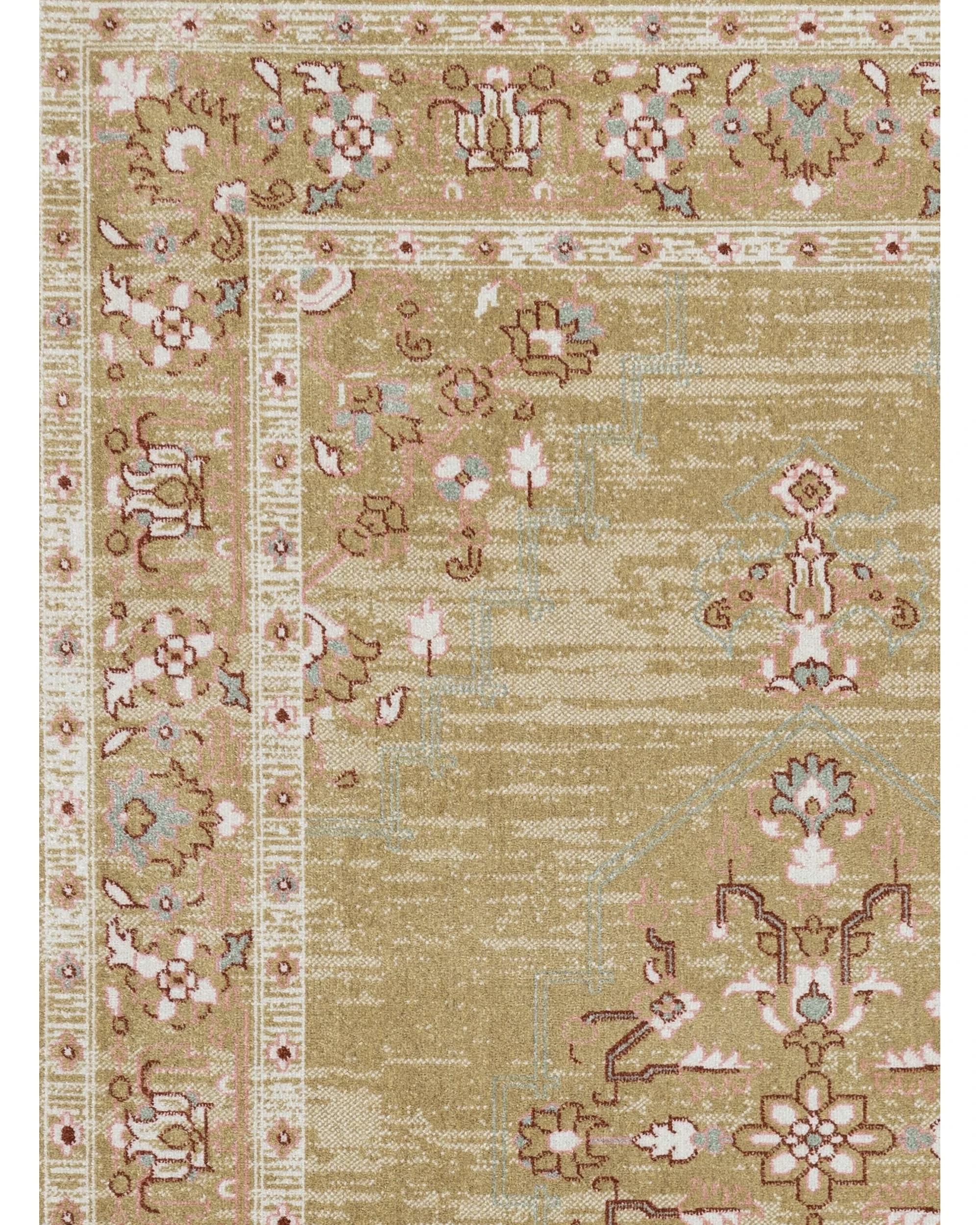 7 Loopsie Gardsten Bronze Traditional Washable Rug - Beige, 7 of 8