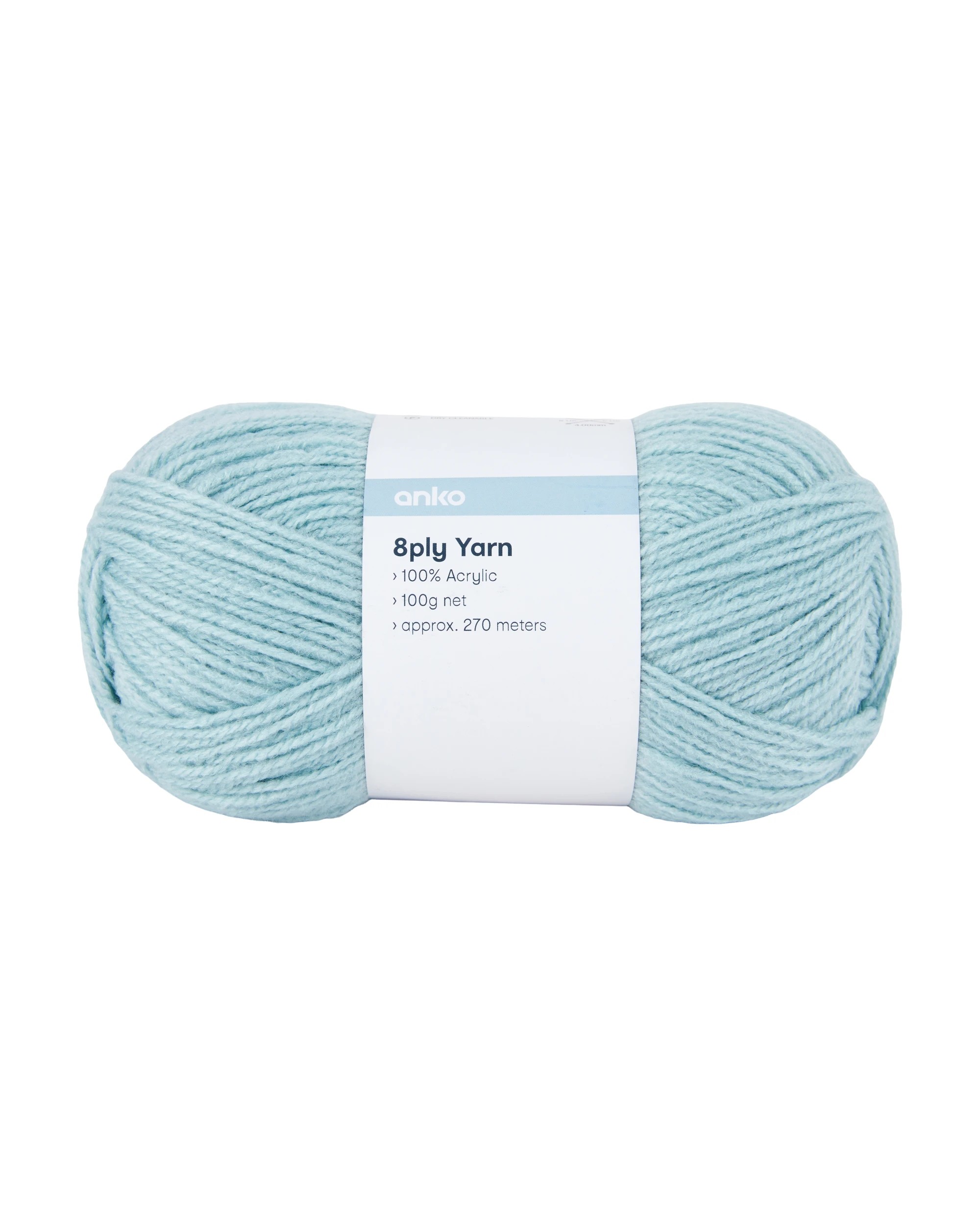 1 8 Ply Acrylic Yarn 100g – Cloud Blue, 1 of 3