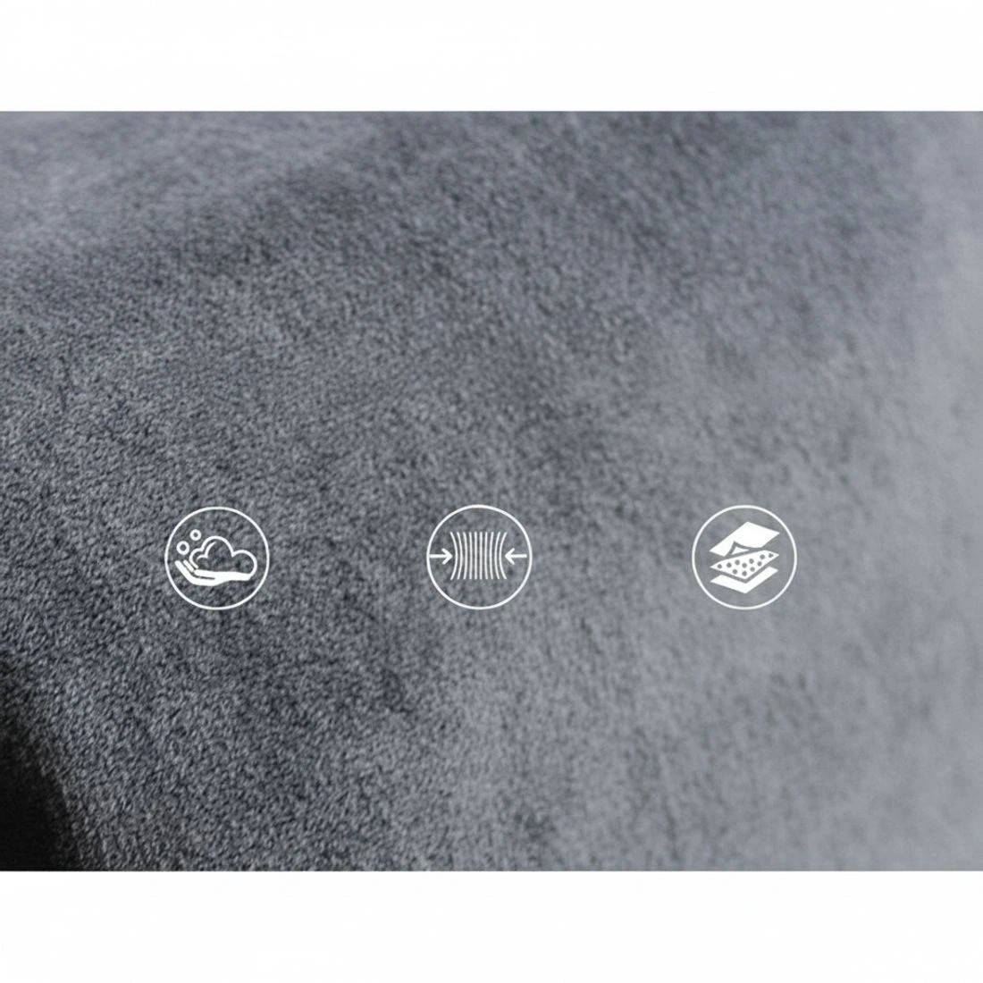 7 Artiss Bed Head Headboard Double Velvet Upholstered Bedroom Furniture Modern Decor Plush Comfort Easy Bed Frame - Grey, 7 of 8