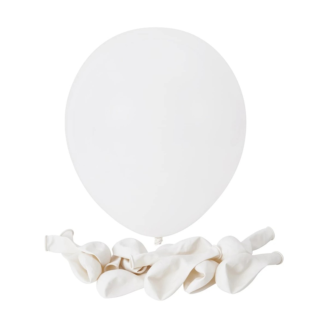 1 25 Pack White Balloons, 1 of 3