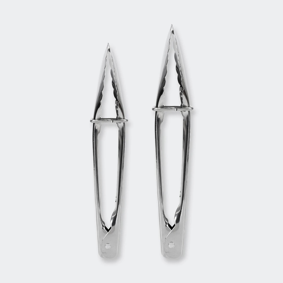 1 2 Pack Stainless Steel Mini Tongs, 1 of 4