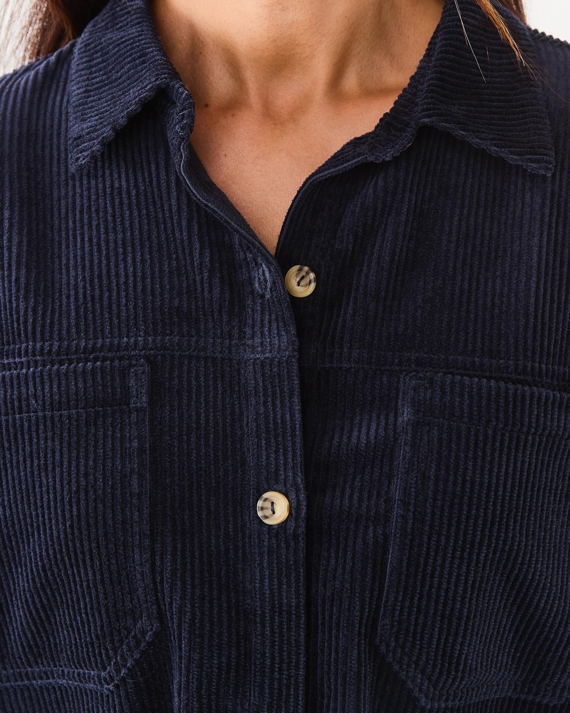 5 Long Sleeve Corduroy Shirt Navy Blaze, 5 of 5