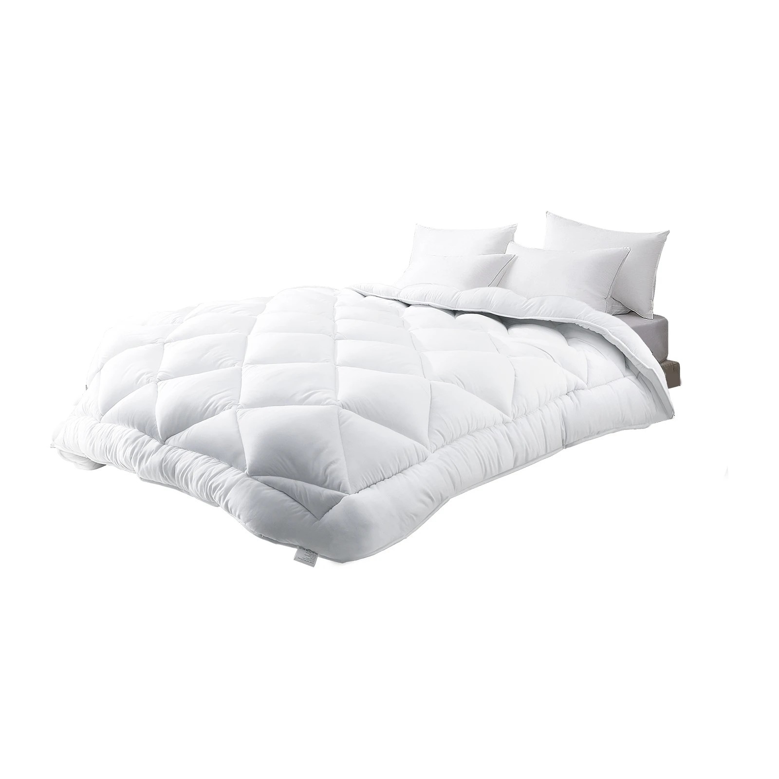 1 Bedra Bedding Super King Microfibre Bamboo Quilt Duvet Doona 750GSM - White, 1 of 9