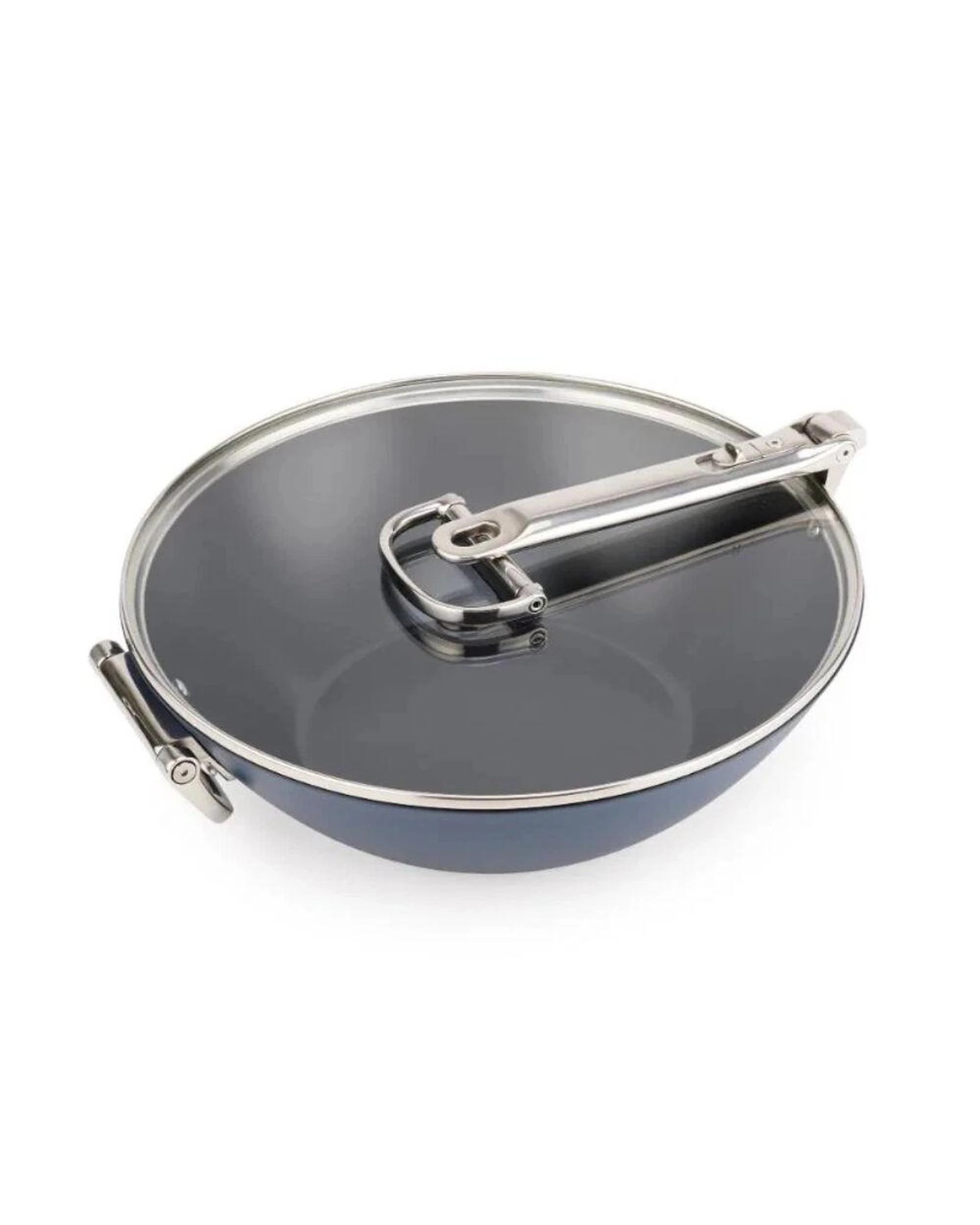 2 Joseph Joseph Space Non Stick Induction 32cm Wok With Glass Lid, 2 of 7