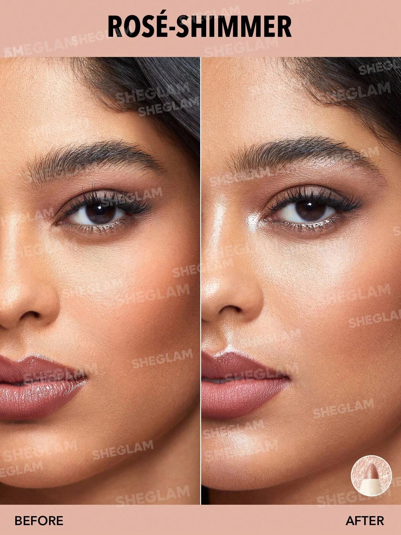 2 SHEGLAM Big N' Bright Eye Pencil - Rose, 2 of 6