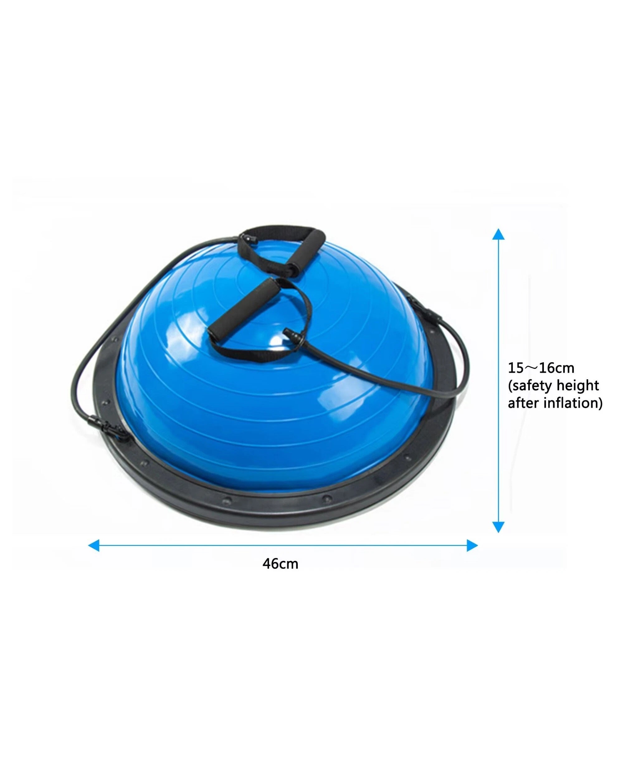 6 Fitness Master Yoga Wave Speed Bosu Ball Semicircular Balance Thickened Beam, 6 of 10