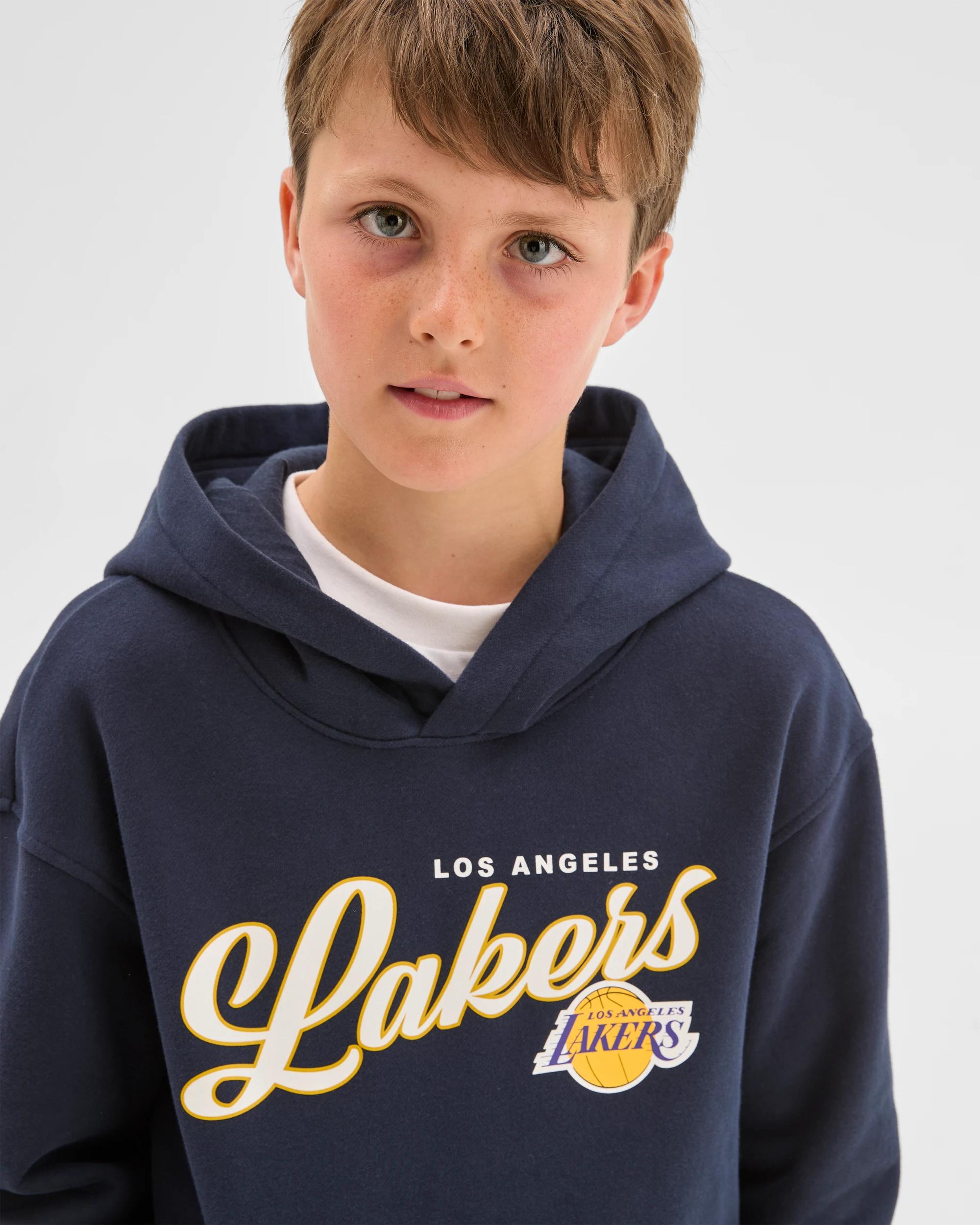 3 NBA Australian Cotton Blend Oversized Popover Jumper BLACK, 3 of 8