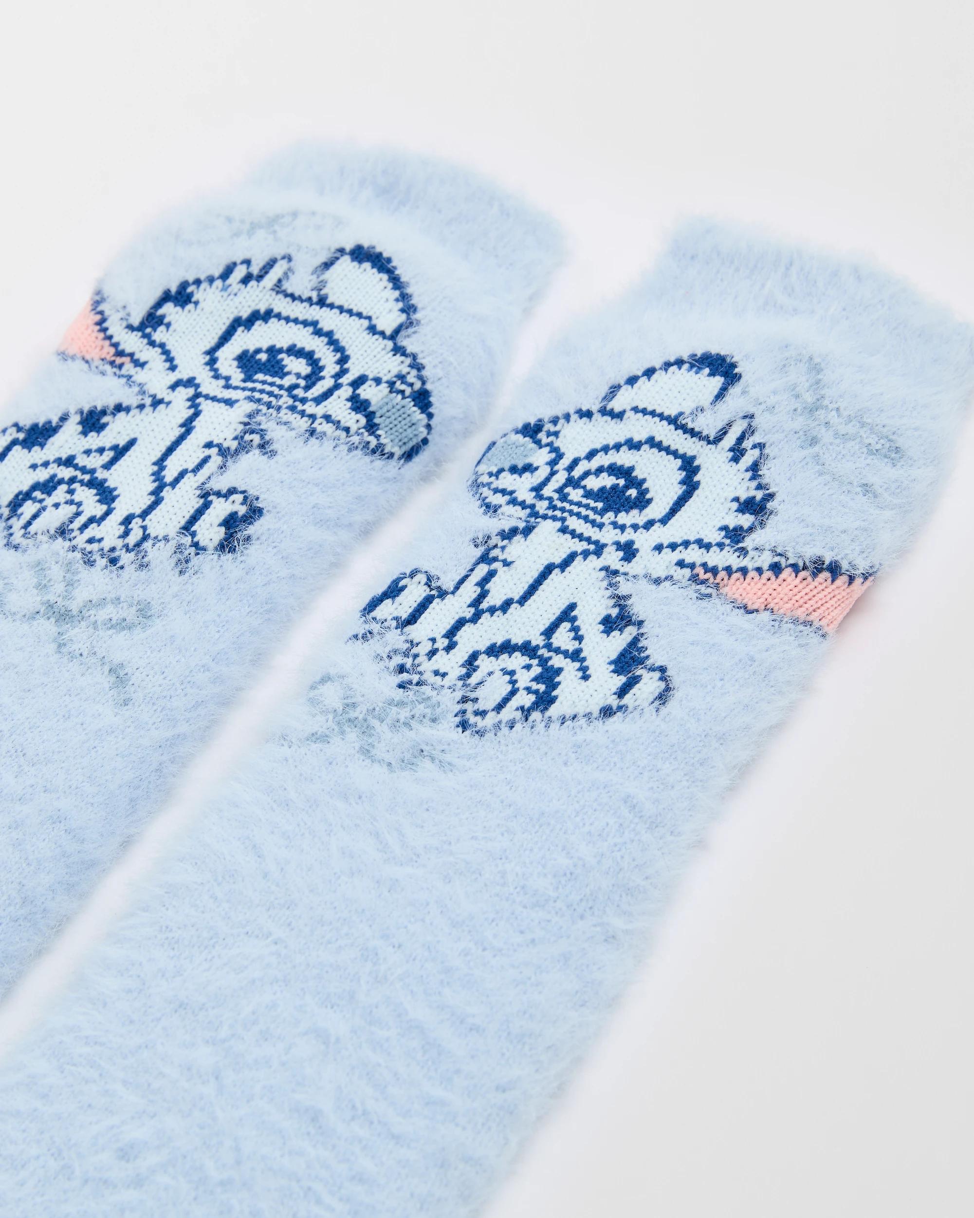 2 Disney Lilo & Stitch Sherpa Lined Home Socks LILO & STITCH, 2 of 4