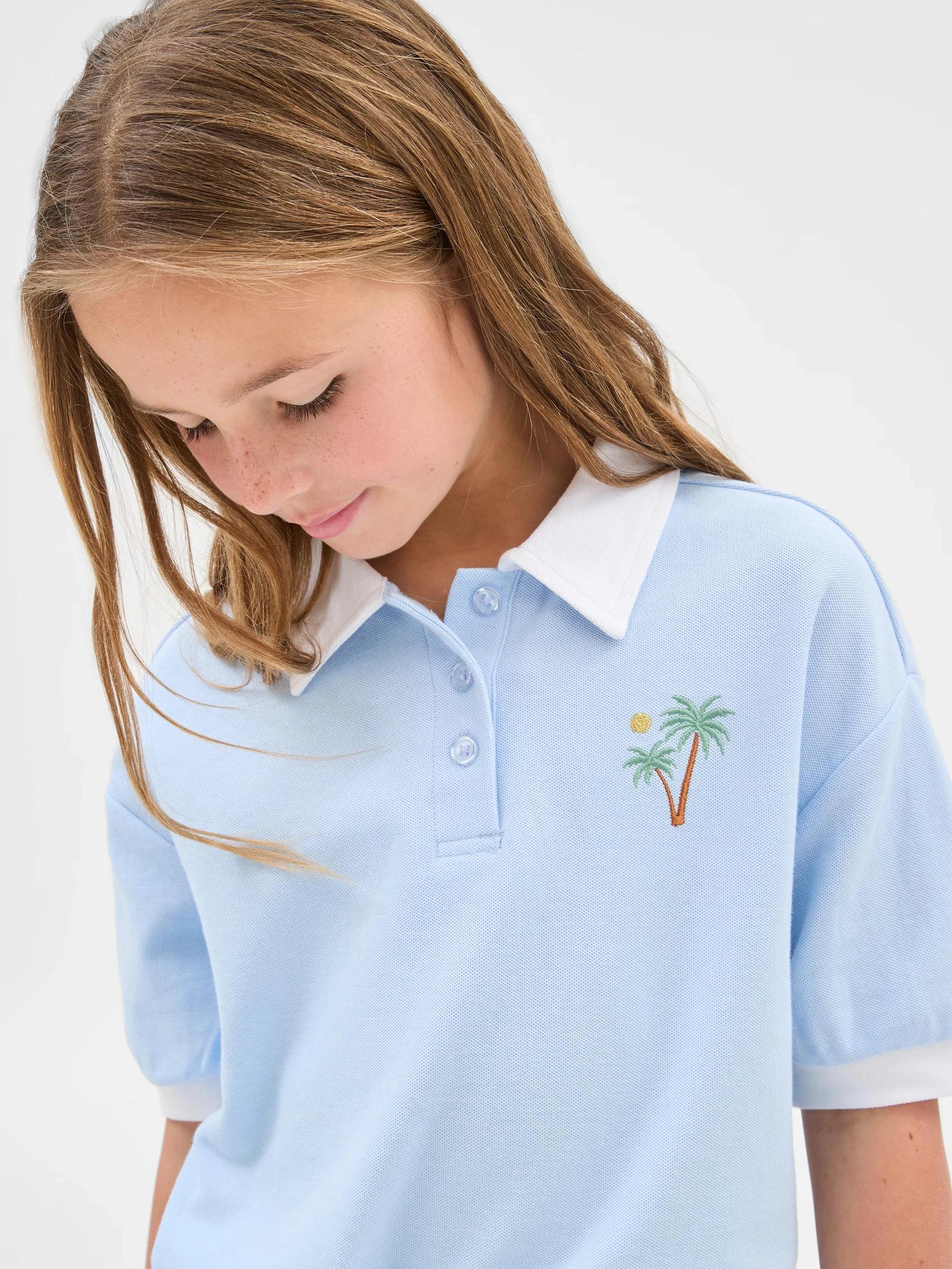 4 Target Australian Cotton Blend Polo Top TIDAL BLUE, 4 of 6