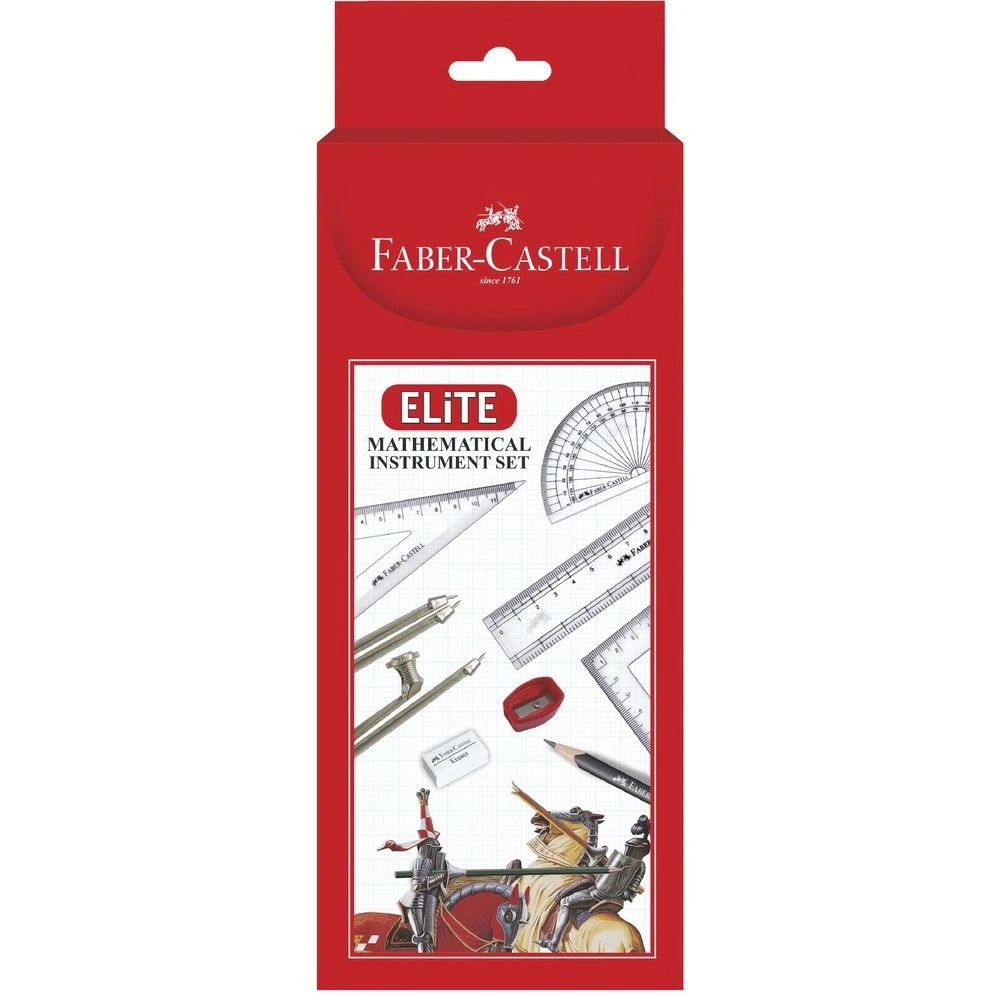 3 Faber Castell Elite Geometry Set 9 Pieces, 3 of 4