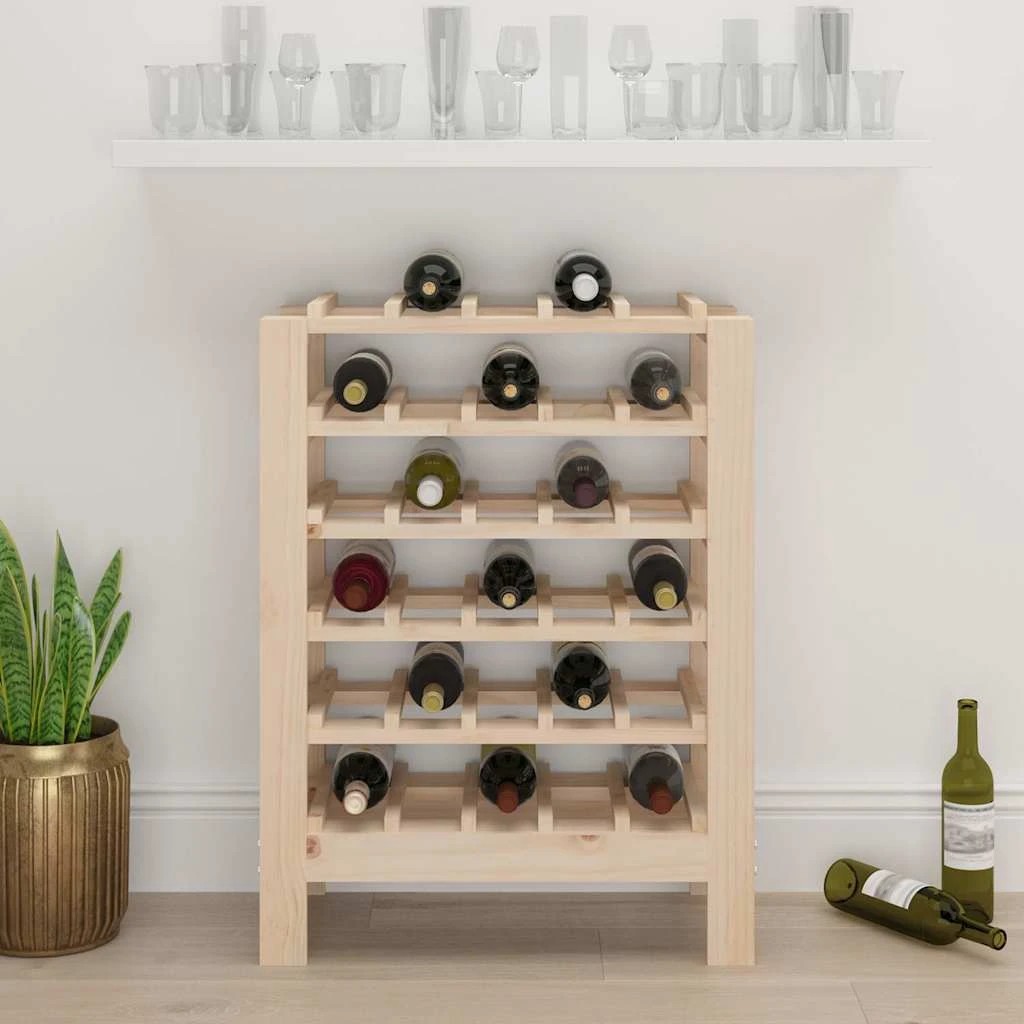 2 Vidaxl Wine Rack, Wine Racks - Brown, 2 of 10
