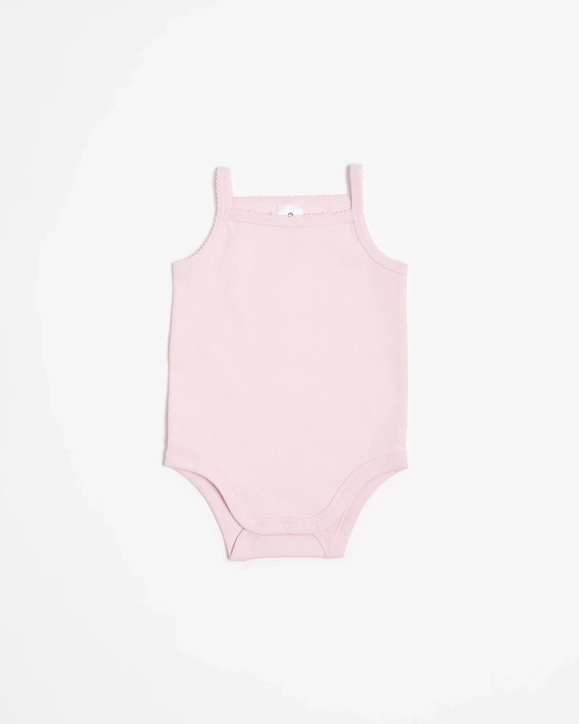 3 Target Baby Baby Organic Cotton Print Bodysuit 3 Pack DAISY/PINK/GREEN STRIPE, 3 of 6