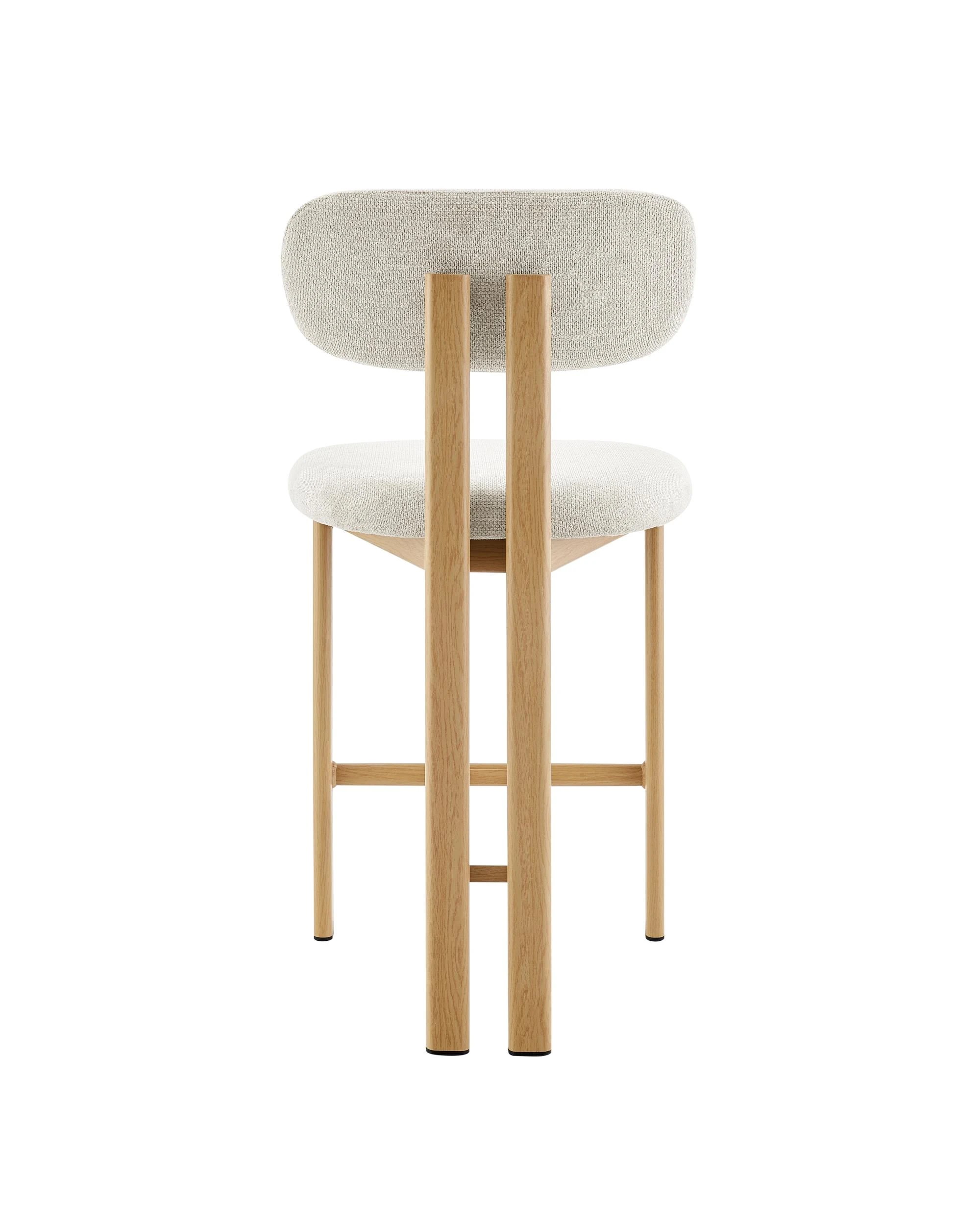 6 Kodu Hilda Dining Stools Pair Set of Two - White, 6 of 10