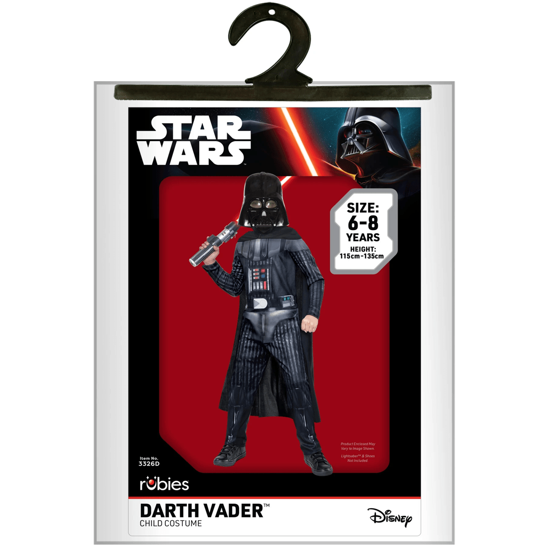 3 Star Wars Darth Vader Classic Costume - Ages 6-8, 3 of 3
