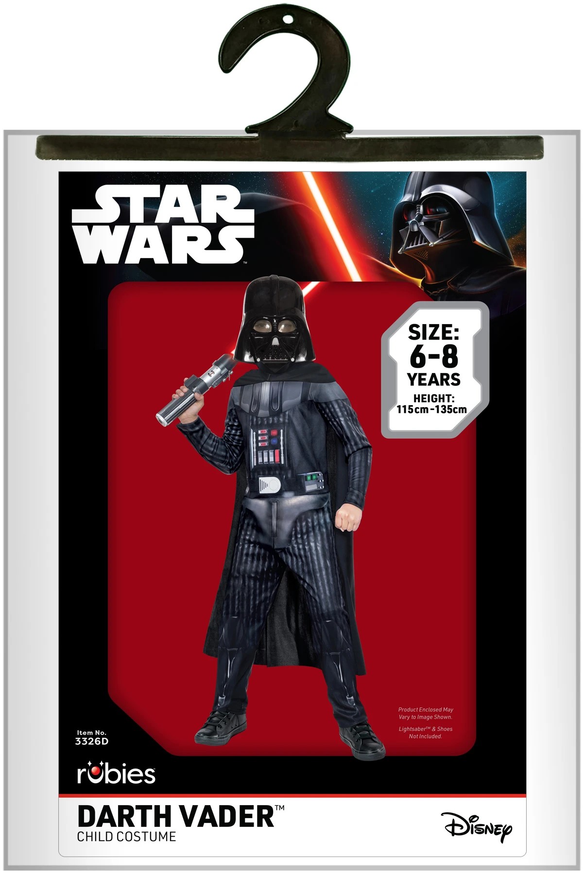 3 Star Wars Darth Vader Classic Costume - Ages 6-8, 3 of 3