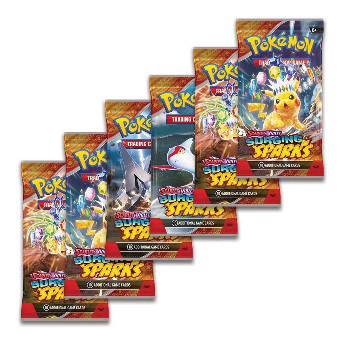 4 Pokemon Trading Card Game: Scarlet & Violet Surging Sparks Booster Bundle, 4 of 5