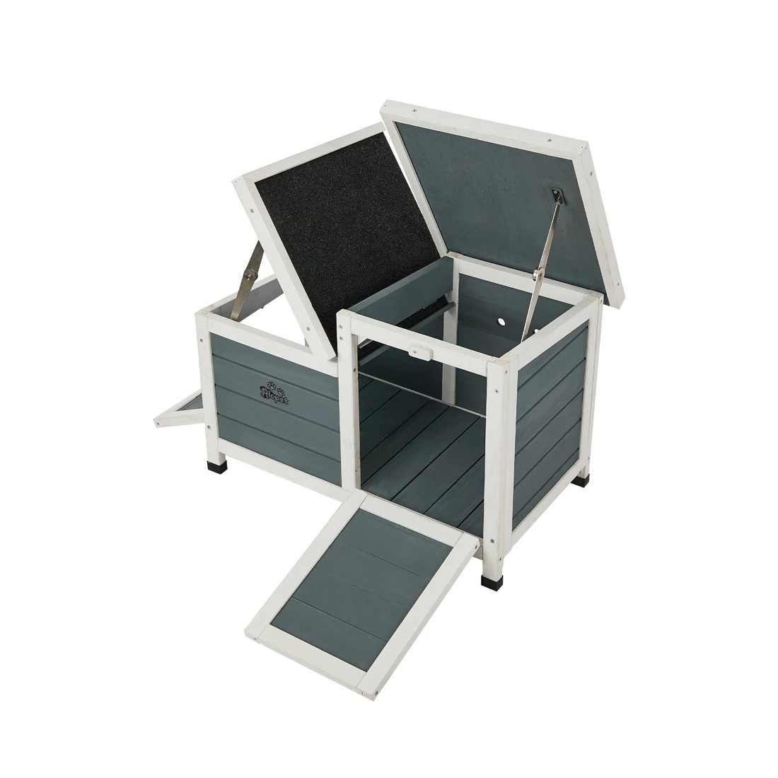 9 Alopet Outdoor Rabbit Hutch Wooden Cage Chicken Coop House Enclosure - Multi, 9 of 10