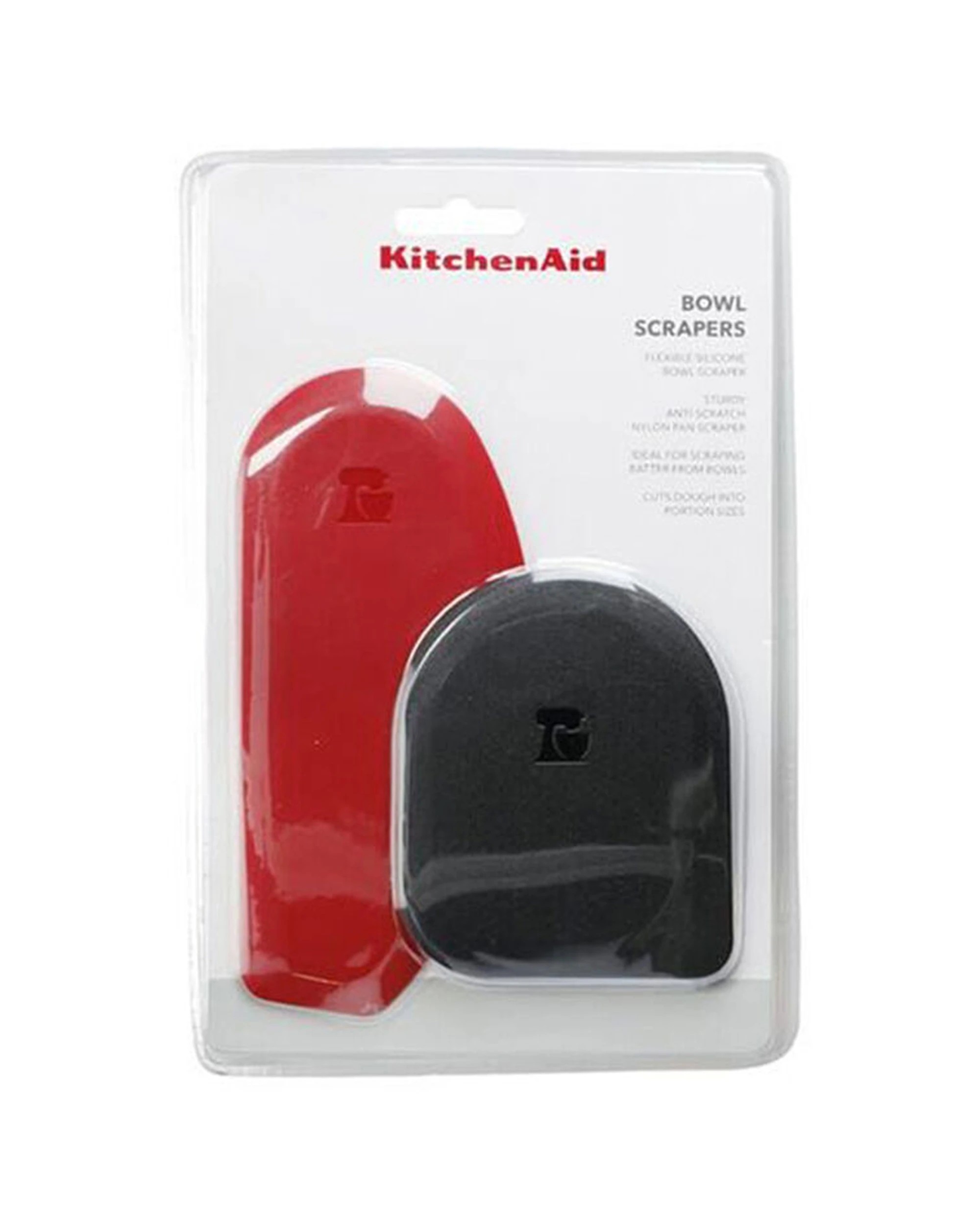 6 KitchenAid 2x 2pc Curved Edge Silicone Bowl Pot Scraper Set Utensil - Multi, 6 of 6