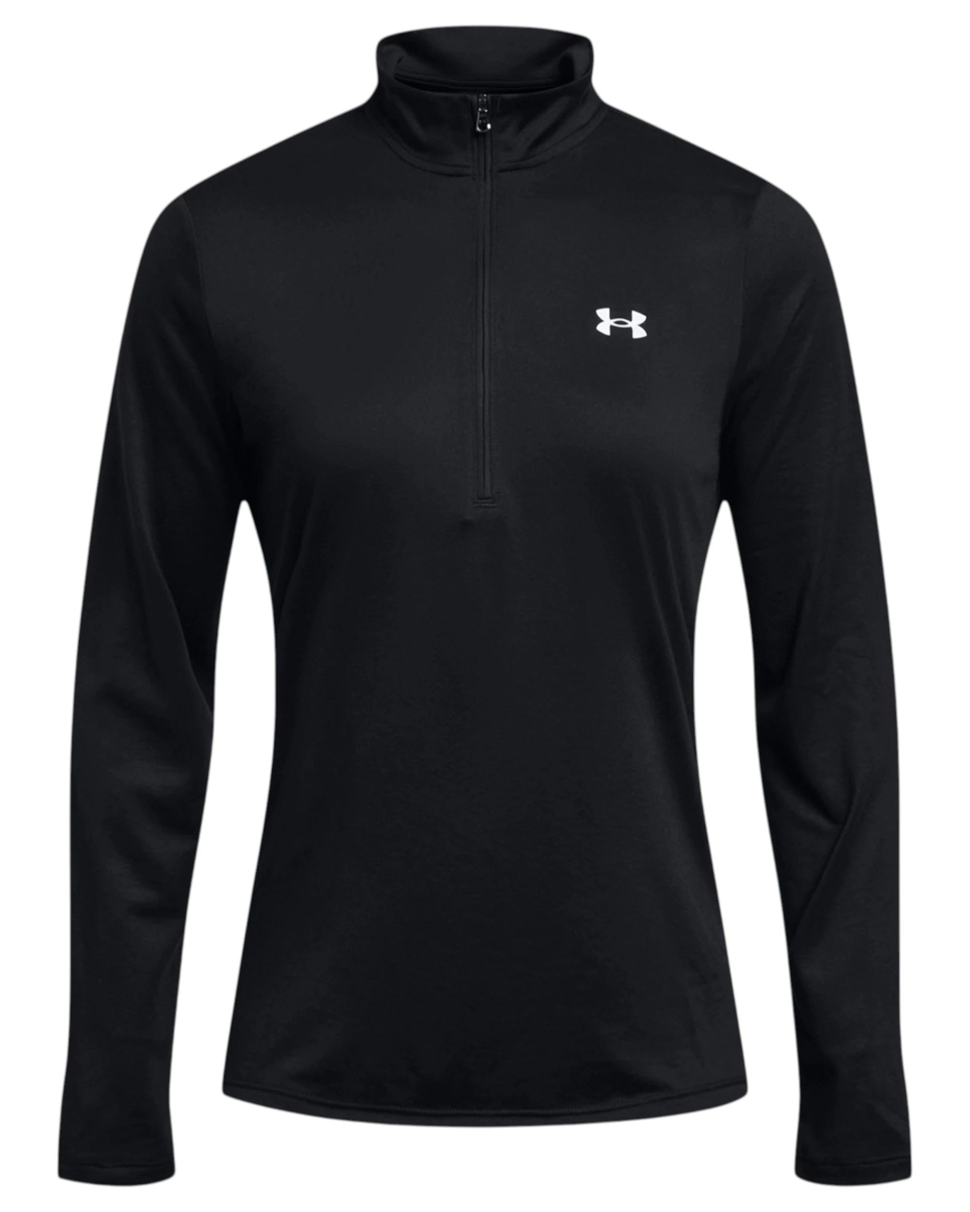 1 Under Armour Womens Tech 1/2 Zip Black Jacket Shirt BLACK, 1 of 4